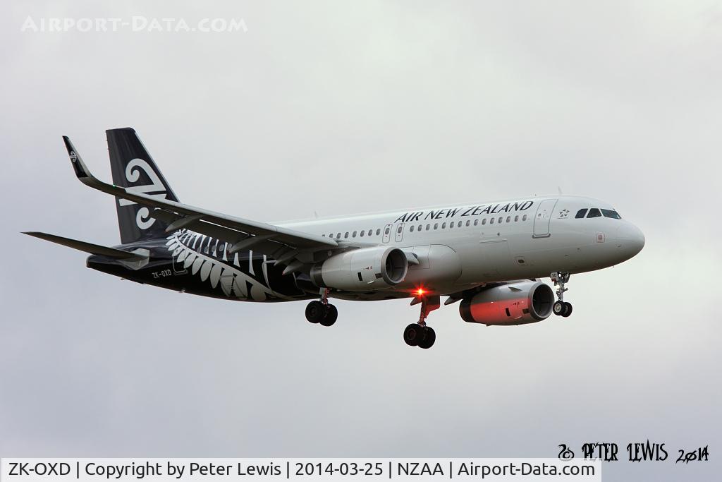 ZK-OXD, 2014 Airbus A320-232 C/N 5962, Air New Zealand Ltd., Auckland