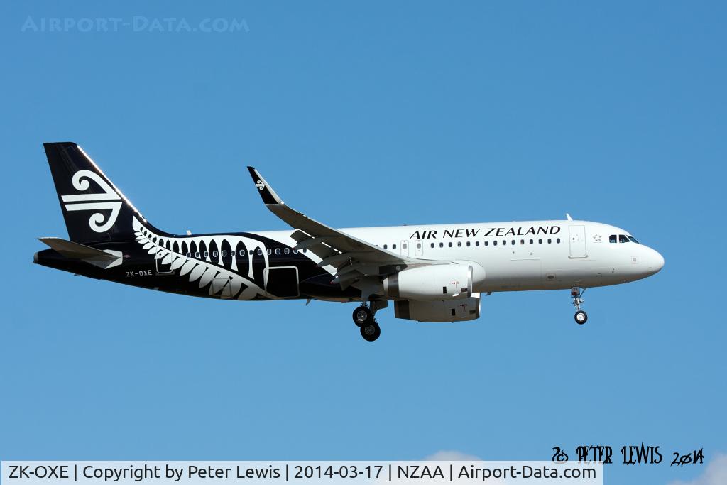ZK-OXE, 2014 Airbus A320-232 C/N 5993, Air New Zealand Ltd., Auckland
