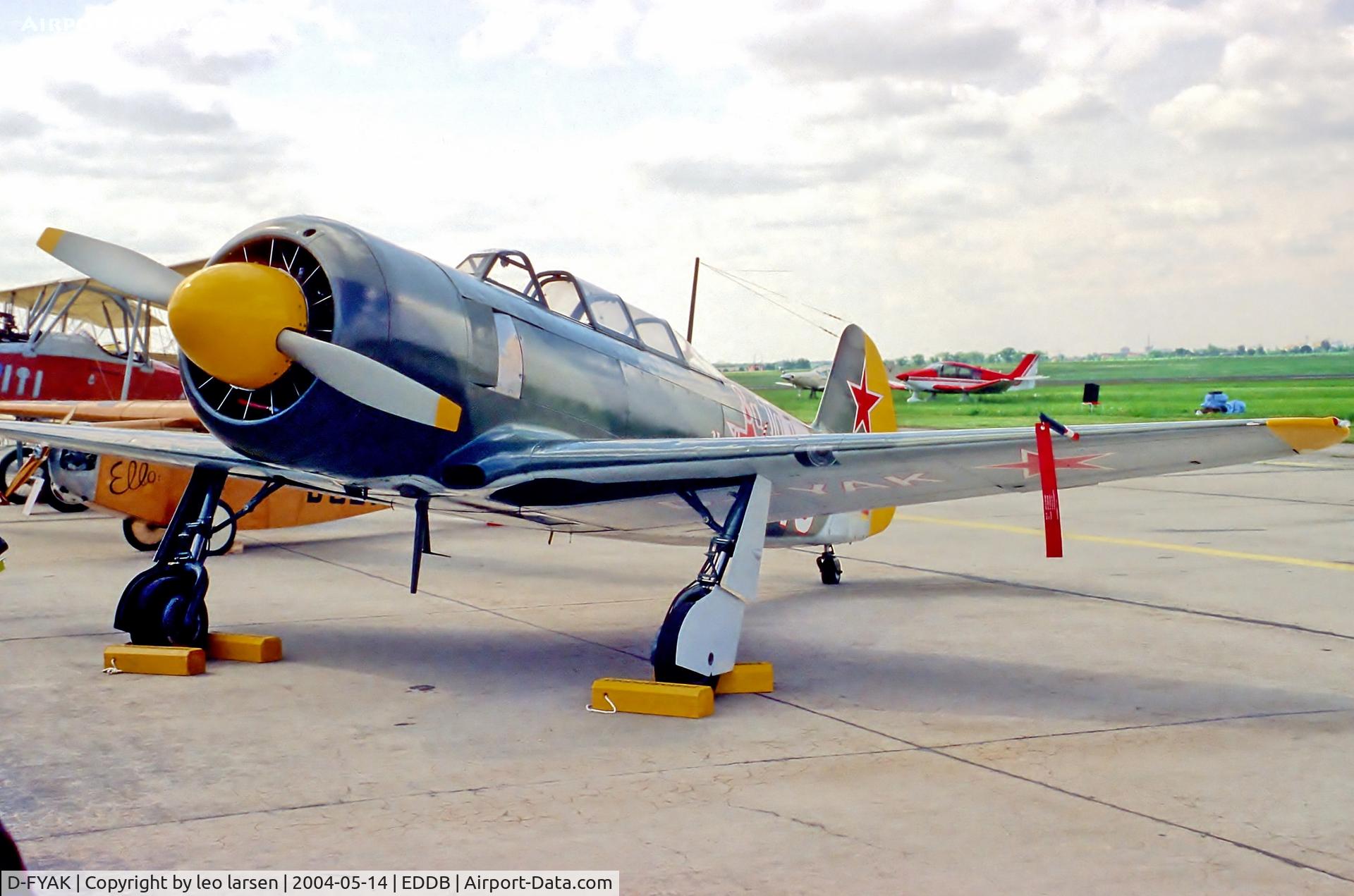 D-FYAK, 1953 Yakovlev Yak-11 C/N 170103, Berlin Air Show 14.5.04