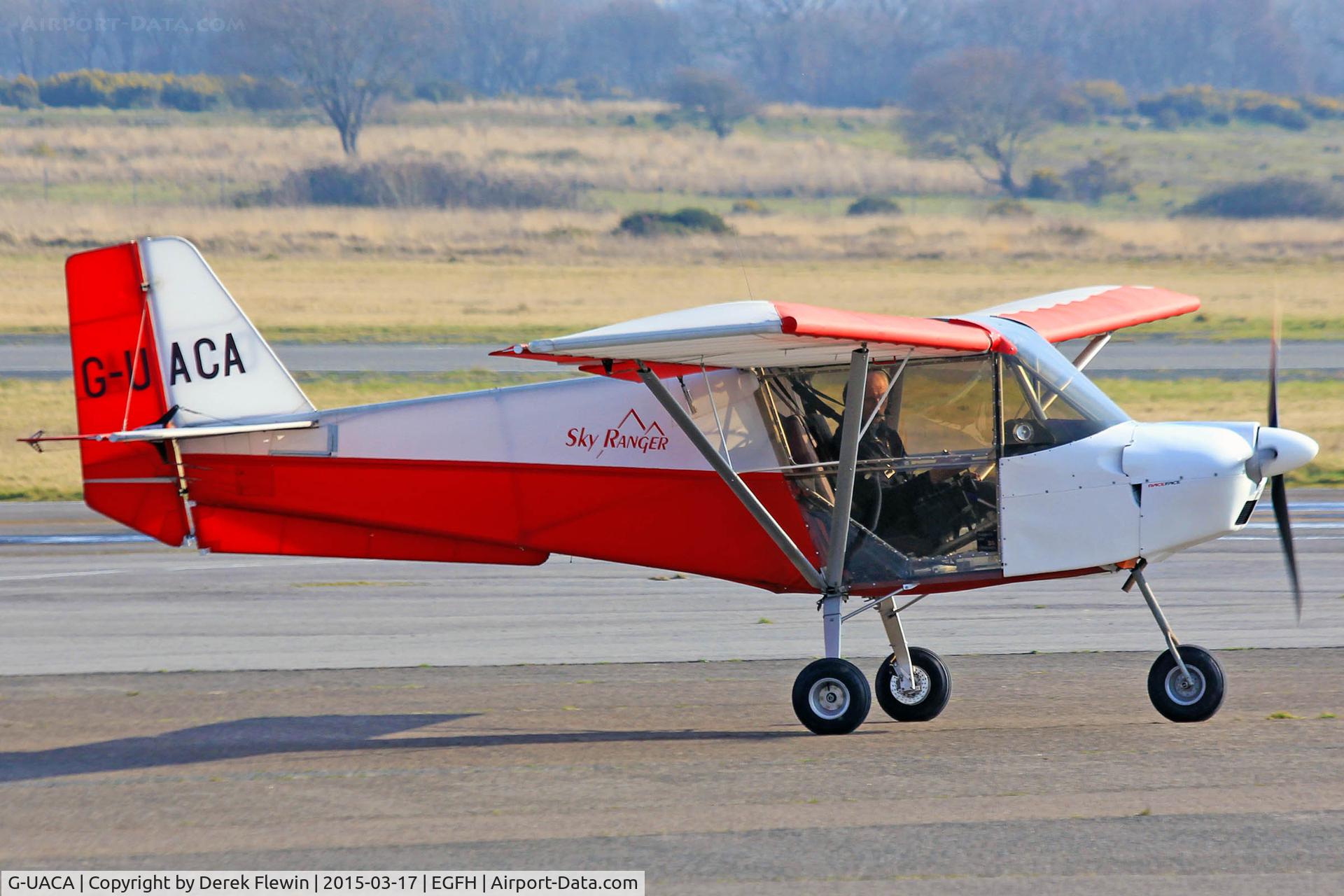 G-UACA, 2004 Best Off SkyRanger Swift 912(1) C/N BMAA/HB/324, Visiting Skyranger, Abergavenny-Hardwick The Byre based, seen prior to departing.