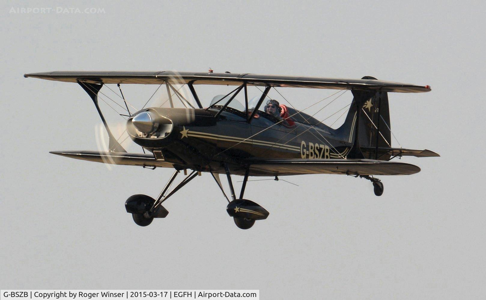 G-BSZB, 1981 Stolp SA-300 Starduster Too C/N 545, Dual based (Swansea Airport/Old Park Farm, Margam) Starduster Too departing Runway 22.