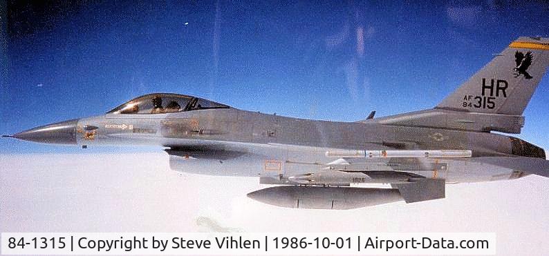 84-1315, General Dynamics F-16C Fighting Falcon C/N 5C-152, In my jet 