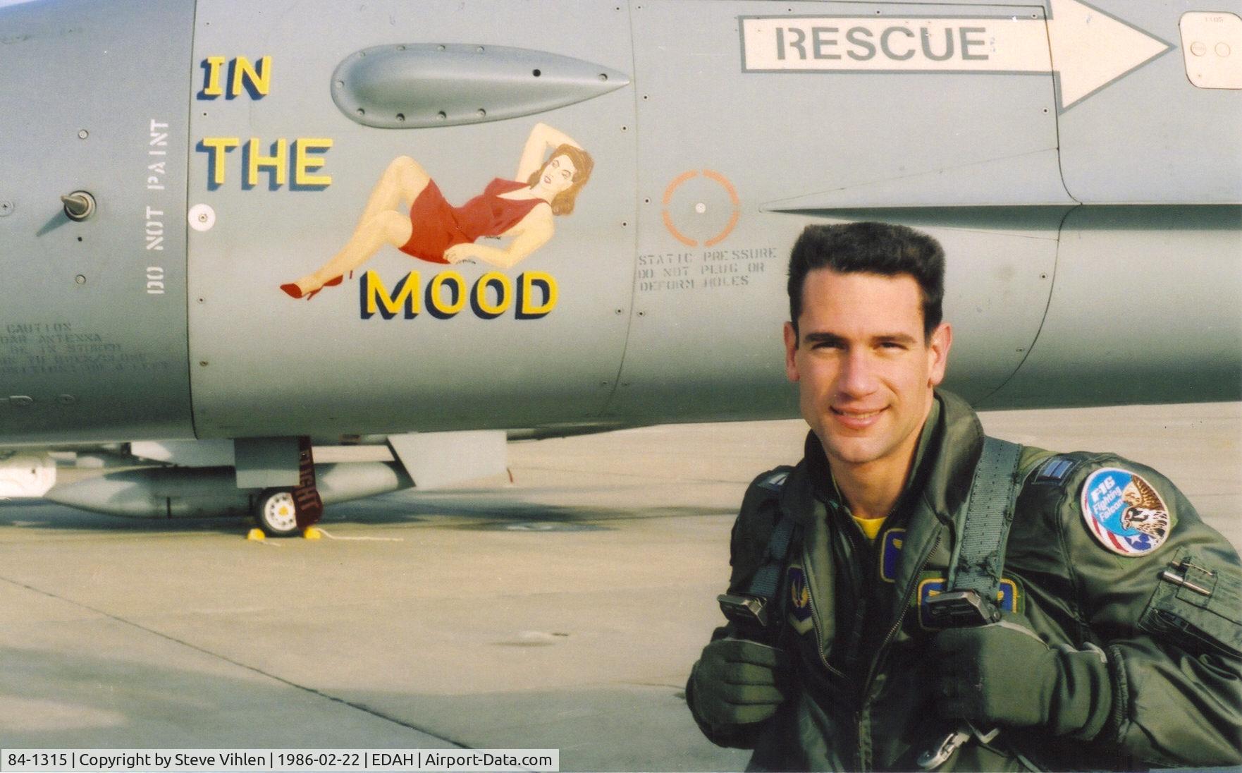 84-1315, General Dynamics F-16C Fighting Falcon C/N 5C-152, Close up of nose art.