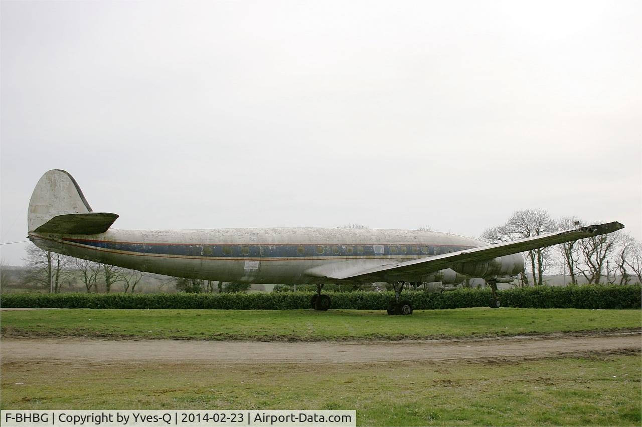 F-BHBG, 1955 Lockheed L-1049G Super Constellation C/N 4626, Lockheed 1049G 82, Displayed in deteriorating conditions (severe corrosion, sacked cockpit...) at Plonéis near Quimper
