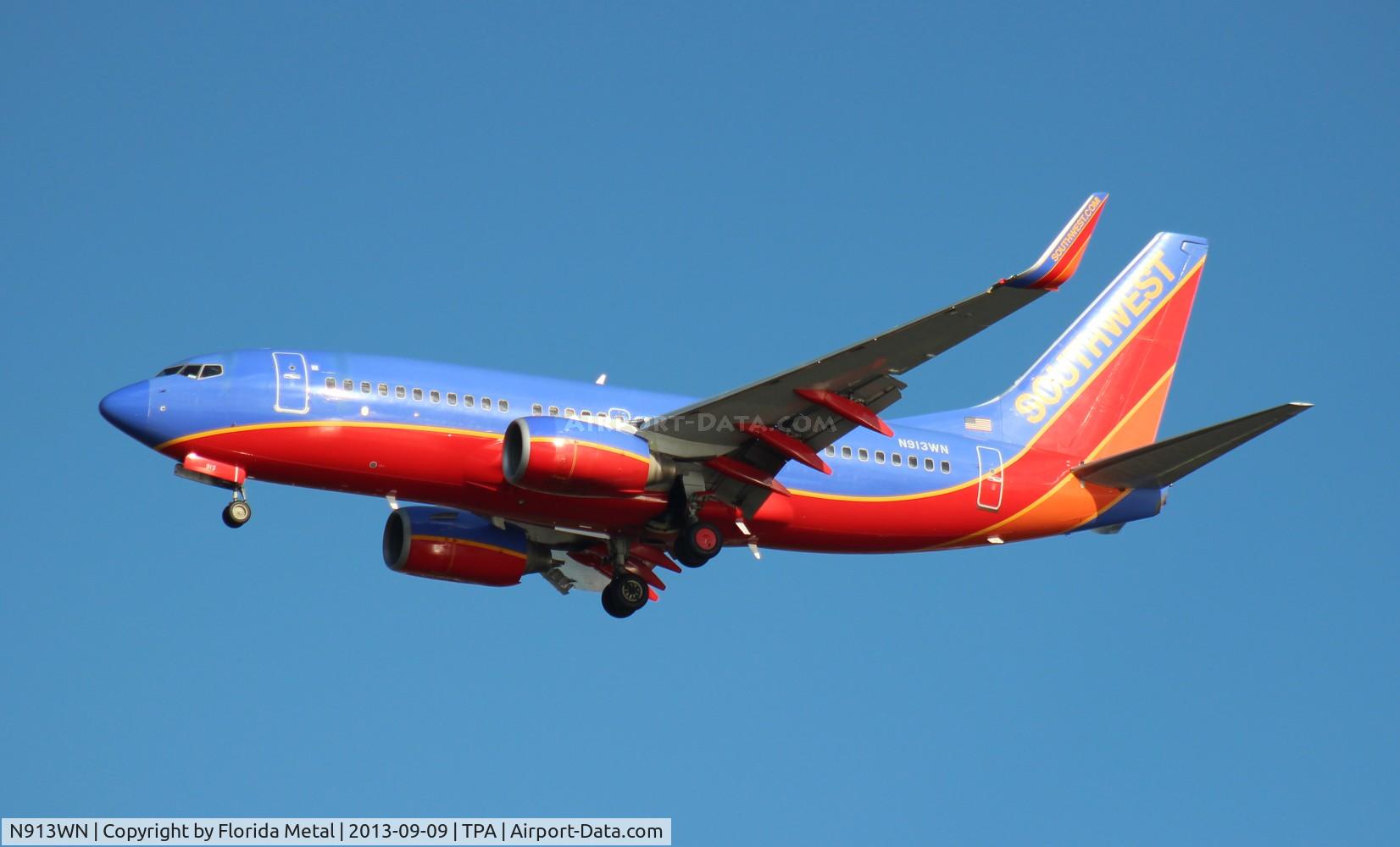 N913WN, 2008 Boeing 737-7H4 C/N 29840, Southwest
