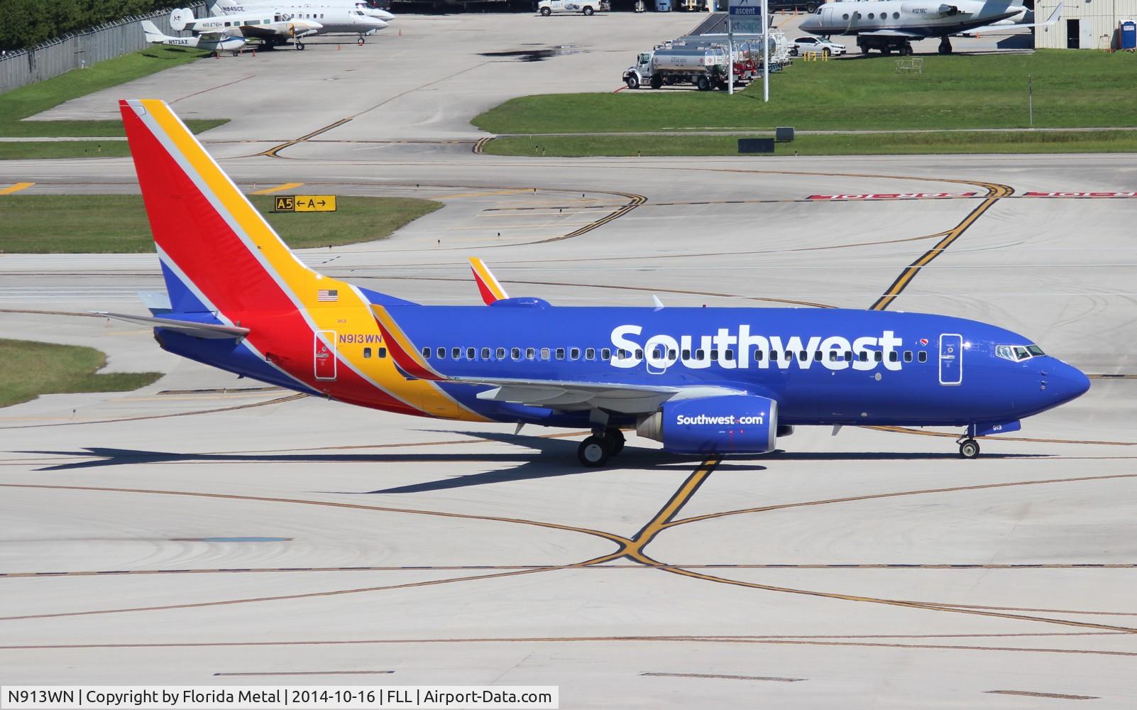 N913WN, 2008 Boeing 737-7H4 C/N 29840, Southwest