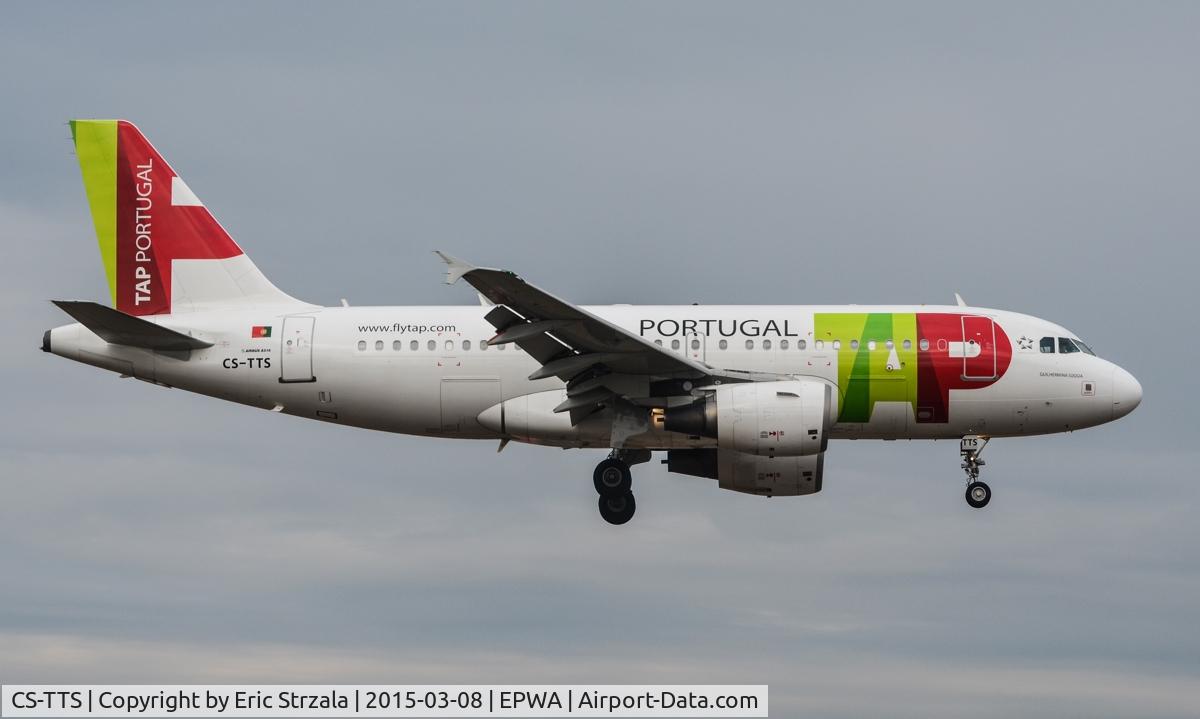 CS-TTS, 2002 Airbus A319-112 C/N 1765, TAP arriving in from Lisbon.