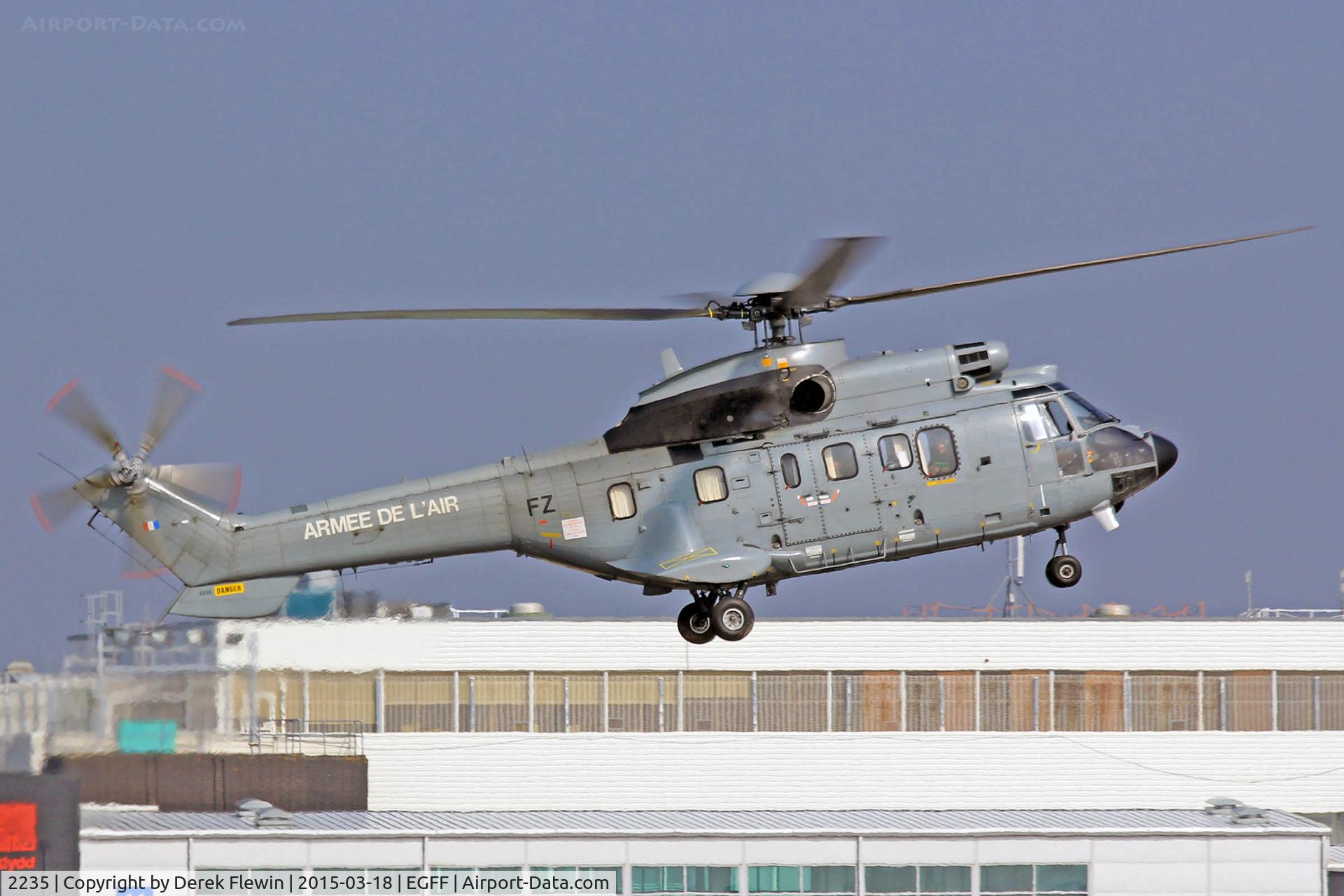 2235, Aérospatiale AS-332L-1 Super Puma Super Puma C/N 2235, Visiting Super Puma, French Air Force, coded FZ, Villacoublay based, callsign Cotam 1360, seen letting down on runway 12, out of Shannon.