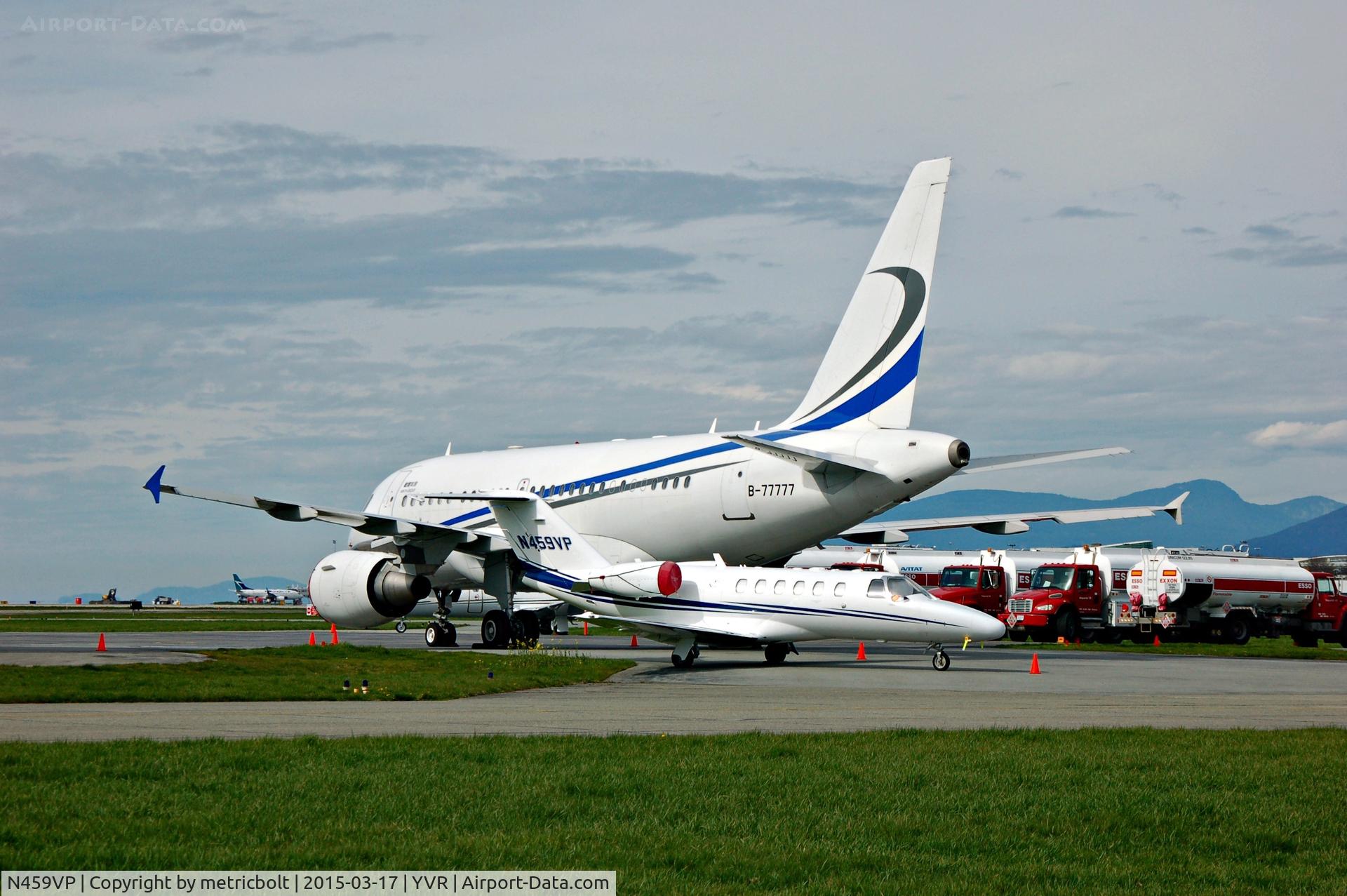 N459VP, 2009 Cessna 525A CitationJet CJ2+ C/N 525A0459, At YVR