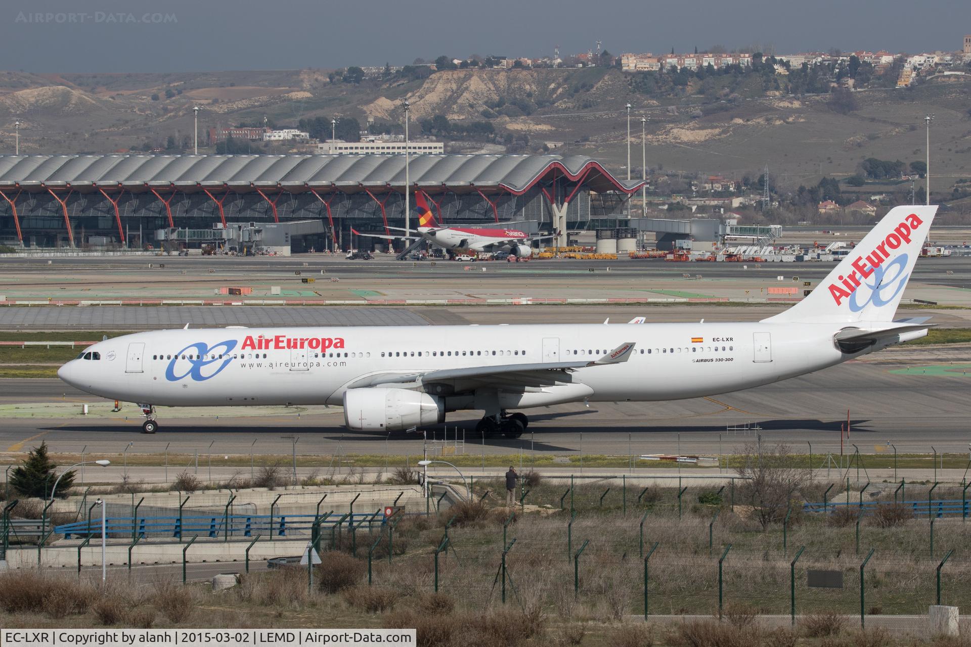 EC-LXR, 2010 Airbus A330-343X C/N 1097, Taxying for departure at Madrid-Barajas