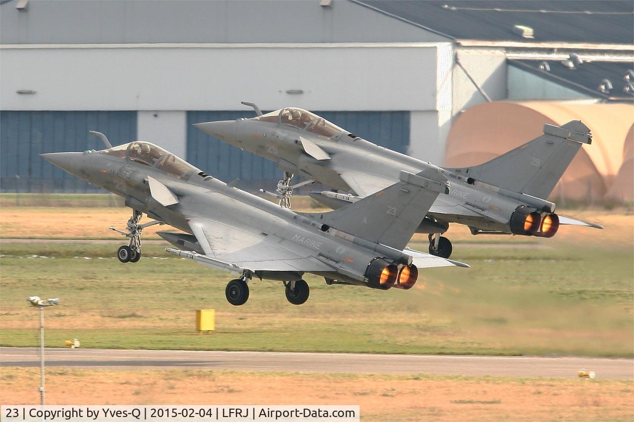 23, Dassault Rafale M C/N 23, Dassault Rafale M, Take off rwy 08, Landivisiau Naval Air Base (LFRJ)