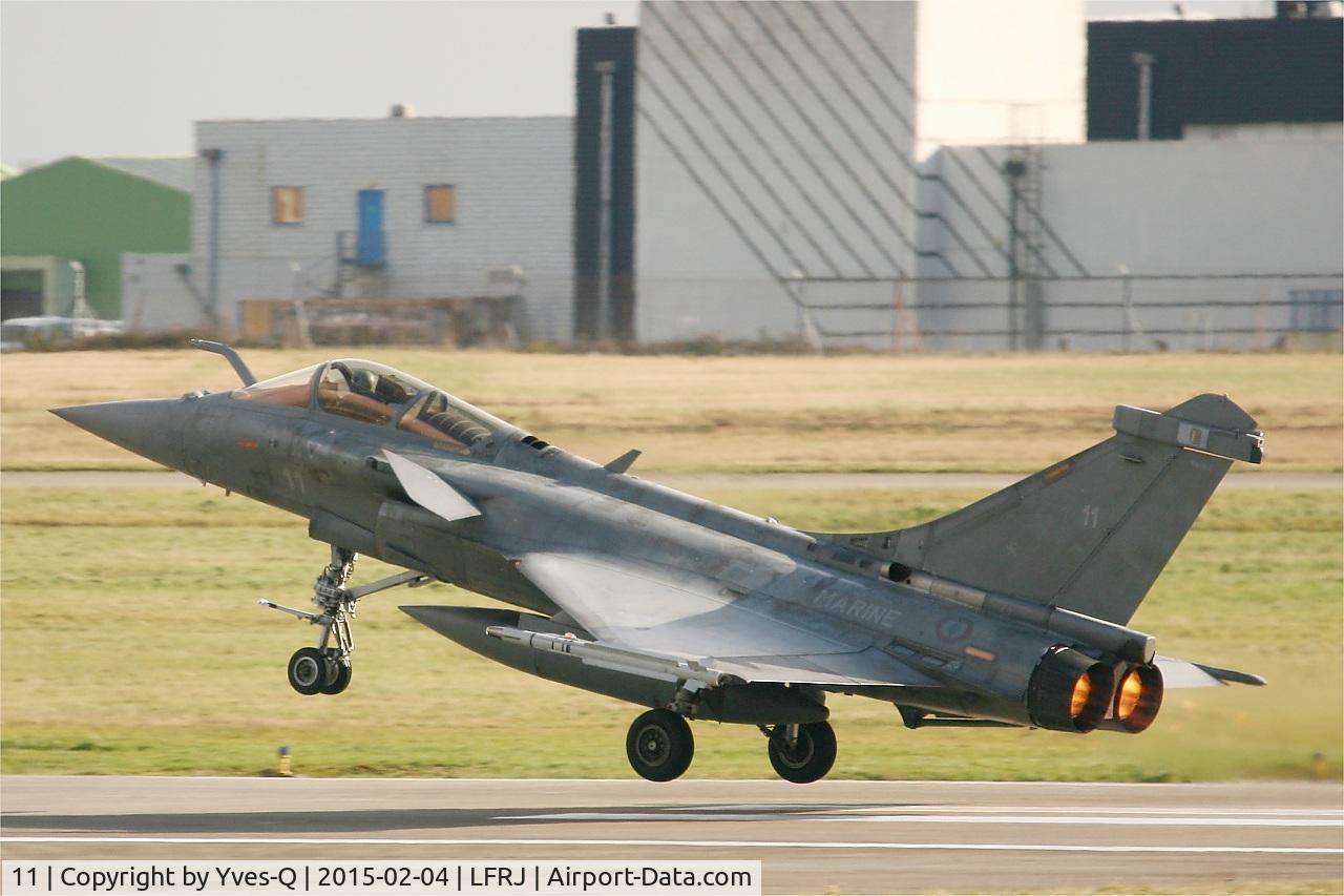 11, Dassault Rafale M C/N 11, Dassault Rafale M, Take off rwy 08, Landivisiau Naval Air Base (LFRJ)