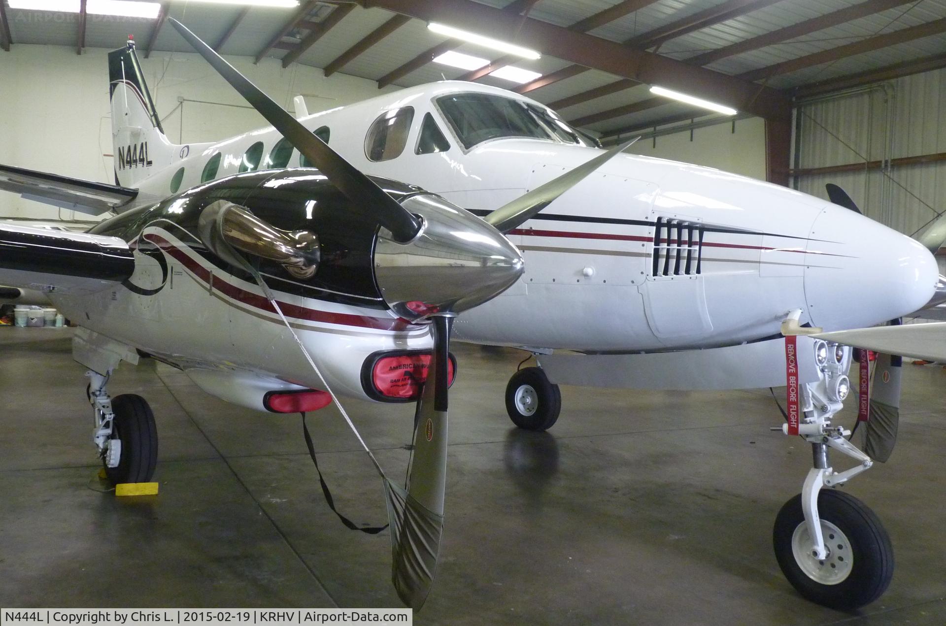 N444L, 1980 Beech E90 King Air C/N LW-344, A rare King Air E90 sitting inside the Lafferty Aircraft Sales hangar waiting to be sold.