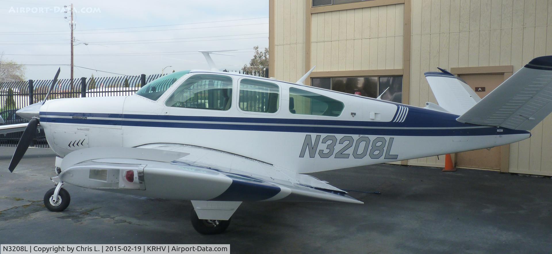 N3208L, 1976 Beech V35B Bonanza C/N D-9952, A 1976 Beechcraft Bonanza V35B sitting outside the Lafferty Aircraft Sales hangar waiting to be sold.