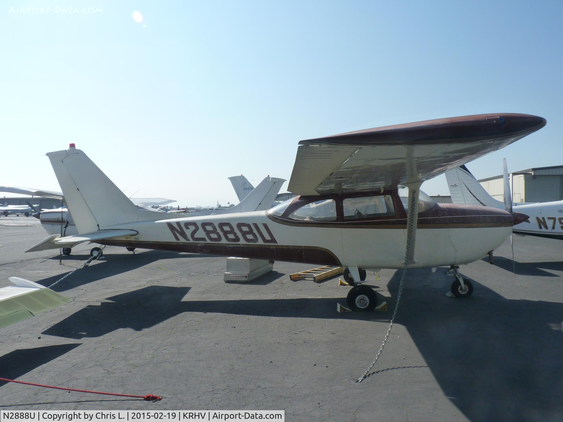 N2888U, 1963 Cessna 172D C/N 17250488, A local 1963 Cessna 172D sitting beside the Lafferty Aircraft Sales hangar.