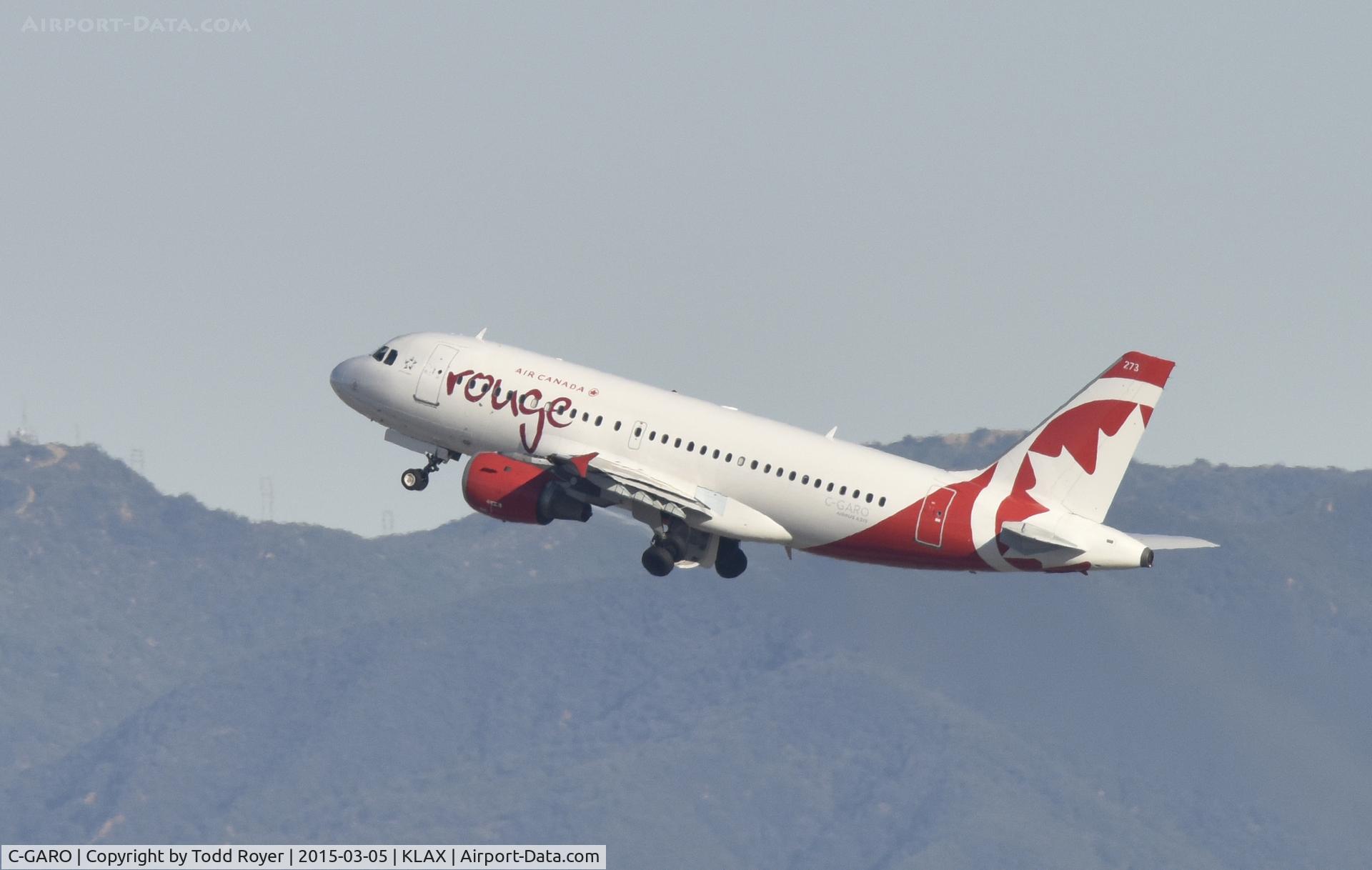 C-GARO, 1997 Airbus A319-114 C/N 757, Departing LAX on 24R