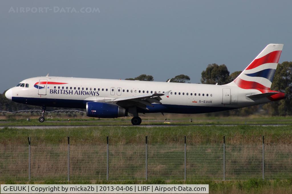 G-EUUK, 2002 Airbus A320-232 C/N 1899, Landing