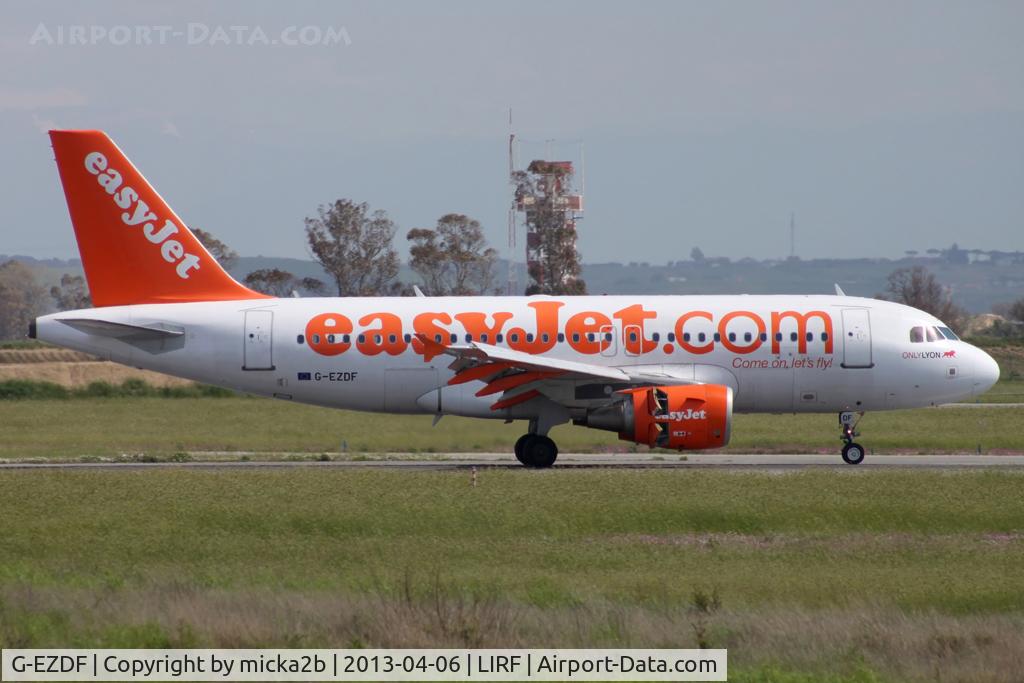 G-EZDF, 2008 Airbus A319-111 C/N 3432, Landing