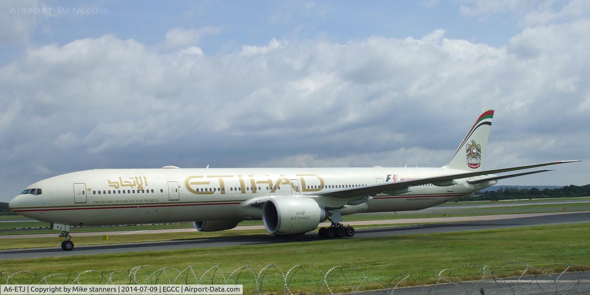 A6-ETJ, 2012 Boeing 777-3FX/ER C/N 39685, Etihad Airways B777 Arrives from AUH