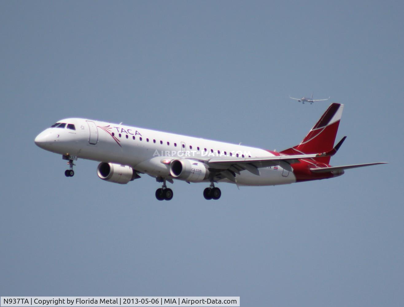 N937TA, Embraer ERJ-190-100 IGW 190AR C/N 19000205, Taca E190