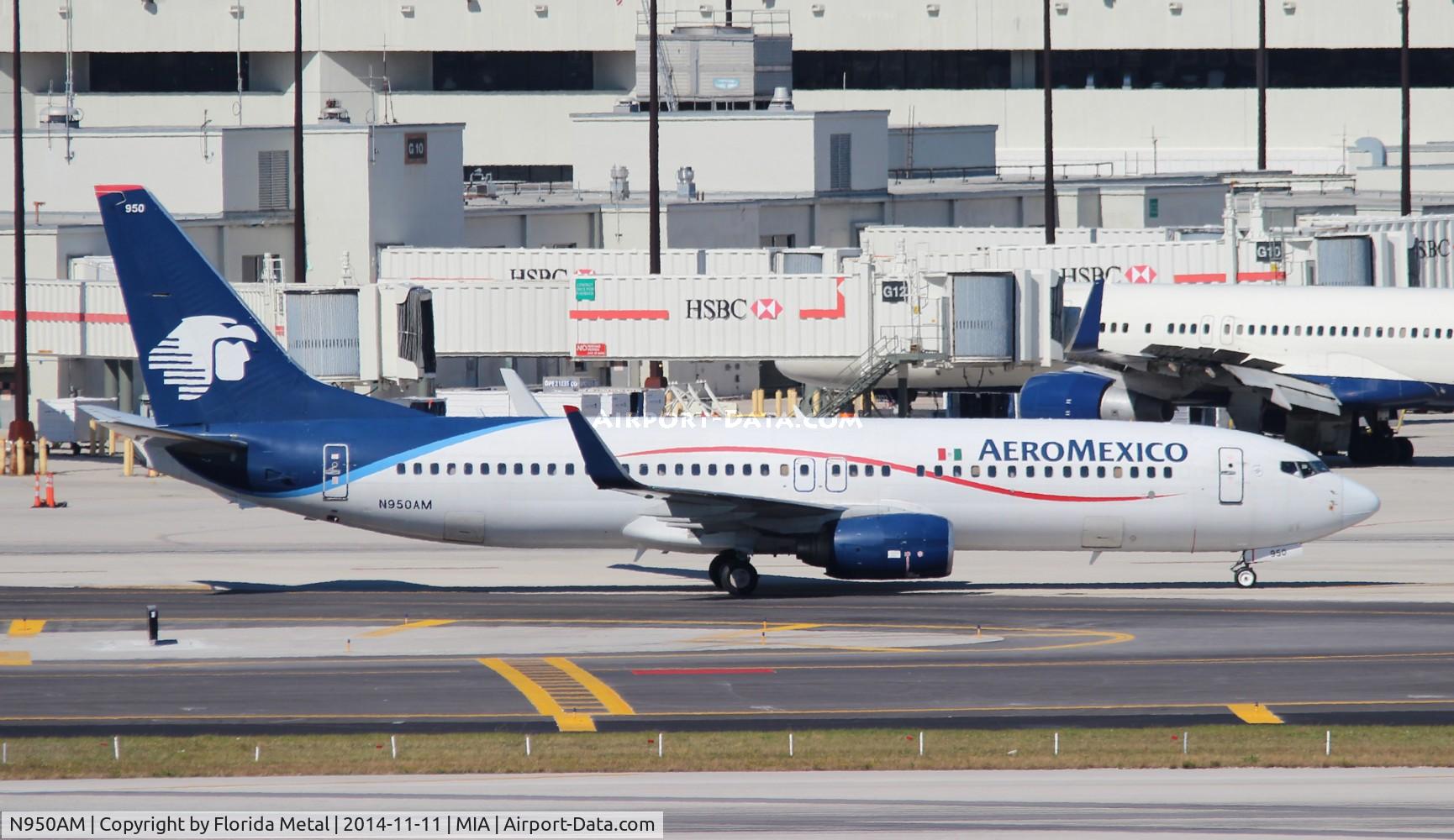 N950AM, 2006 Boeing 737-852 C/N 35115, Aeromexico