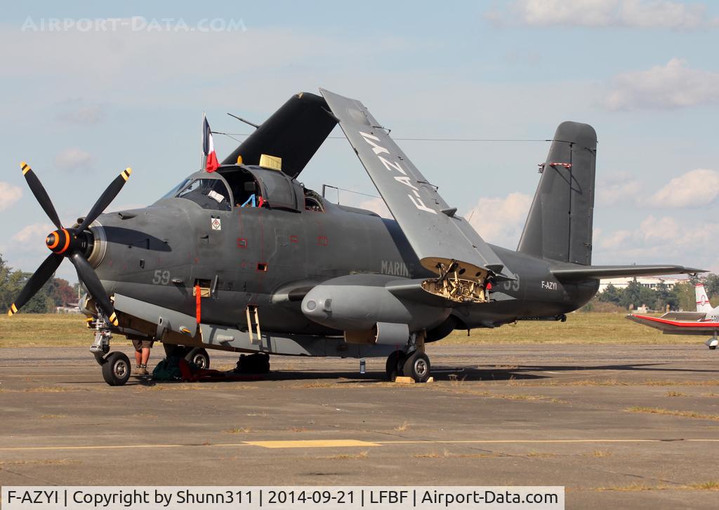 F-AZYI, 1959 Breguet Br.1050 Alize C/N 59, Participant of the LFBF Airshow 2014 - Demo aircraft