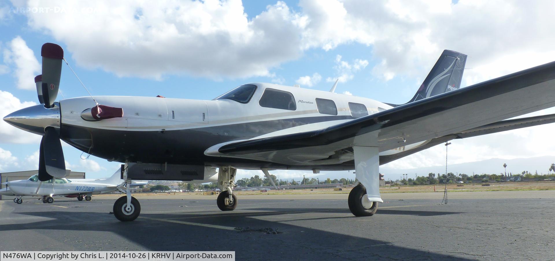 N476WA, Piper PA-46-500TP Meridian C/N 4697476, A transient Piper Meridian sitting on the transient ramp at Reid Hillview.