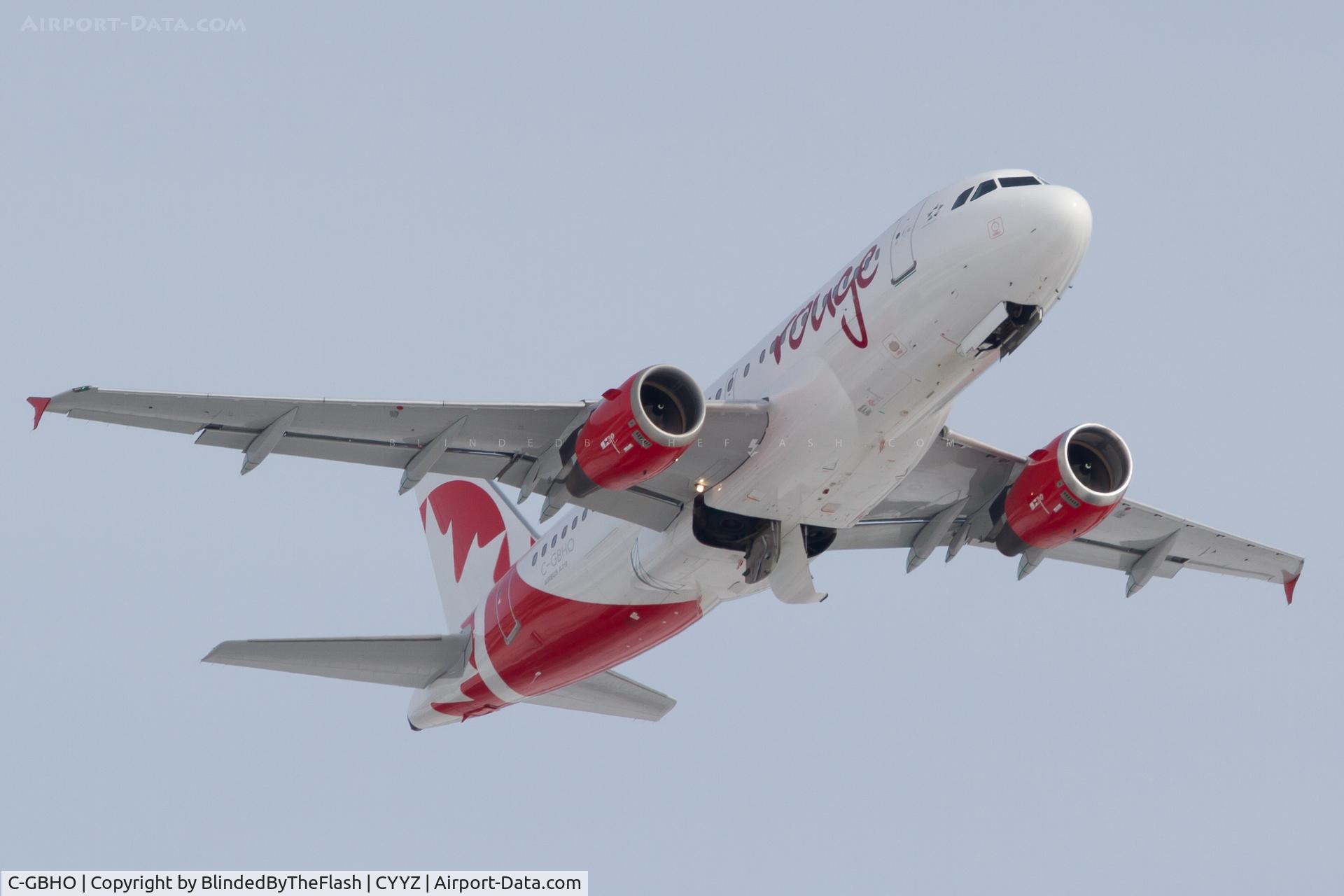 C-GBHO, 1998 Airbus A319-114 C/N 779, Departing Toronto Pearson