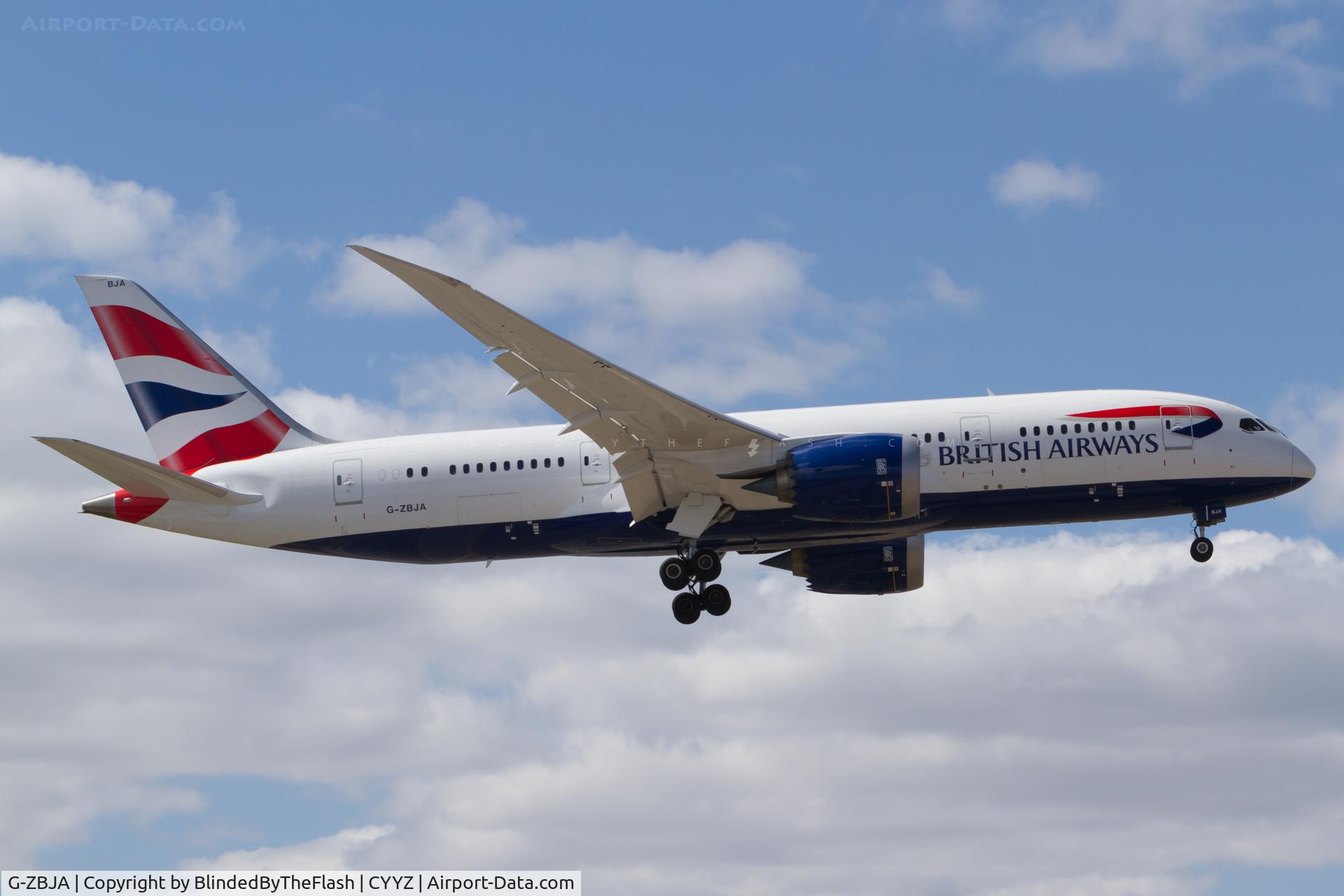 G-ZBJA, 2013 Boeing 787-8 Dreamliner C/N 38609, Landing 05 at Toronto Pearson