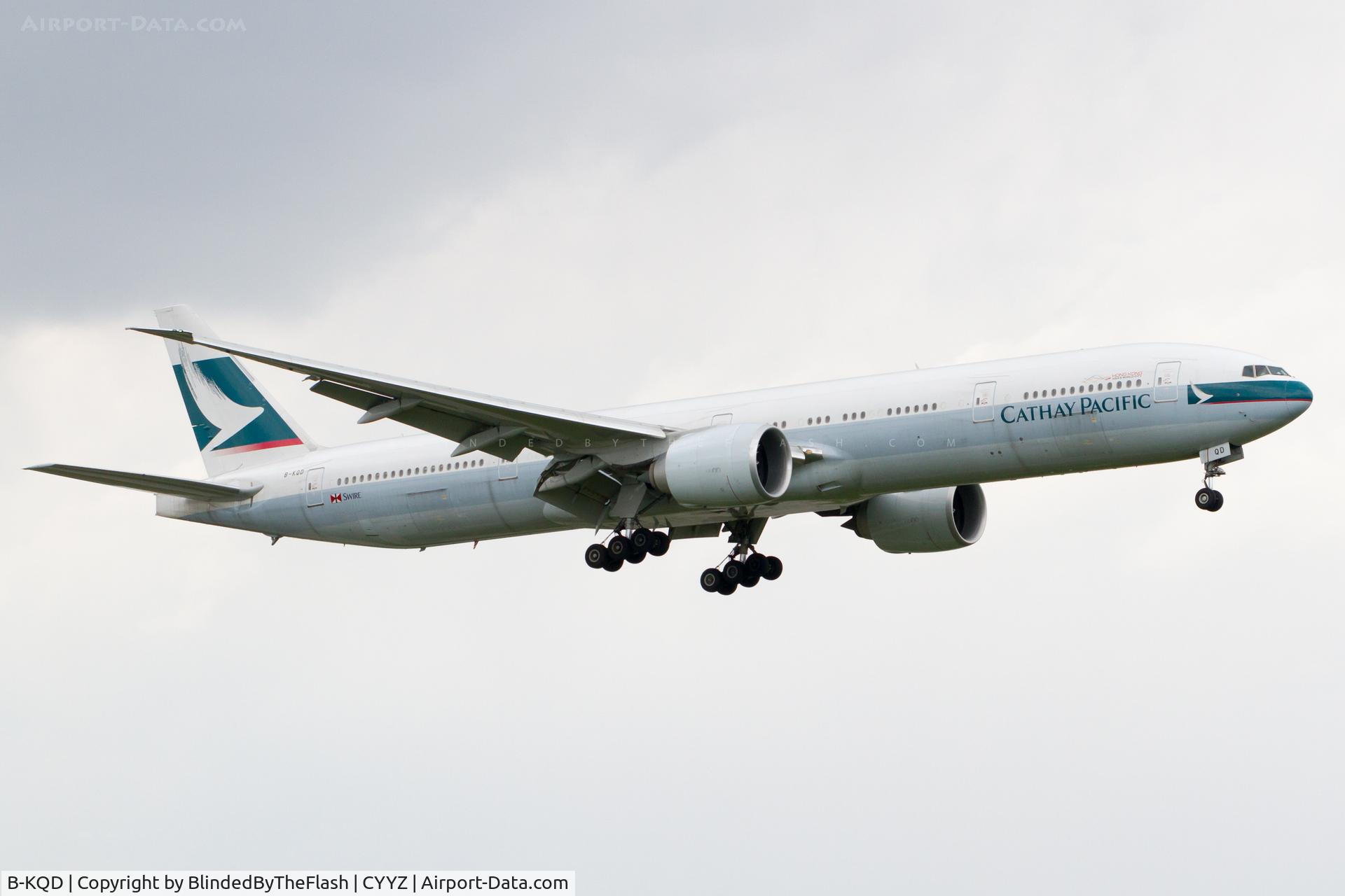 B-KQD, 2012 Boeing 777-367/ER C/N 39237, Short final for 15L at Toronto Pearson