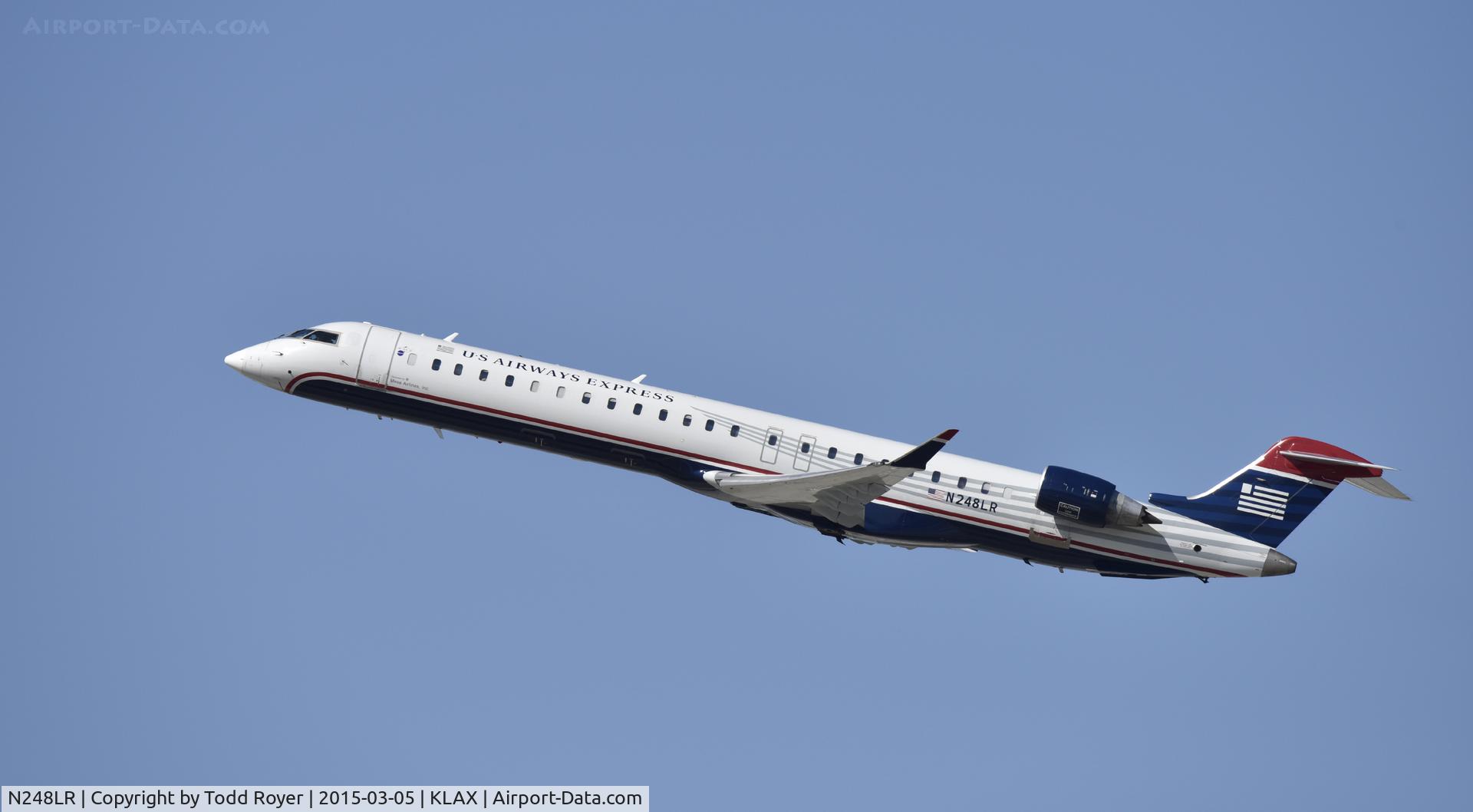 N248LR, 2011 Bombardier CRJ-900LR (CL-600-2D24) C/N 15274, Departing LAX on 25R