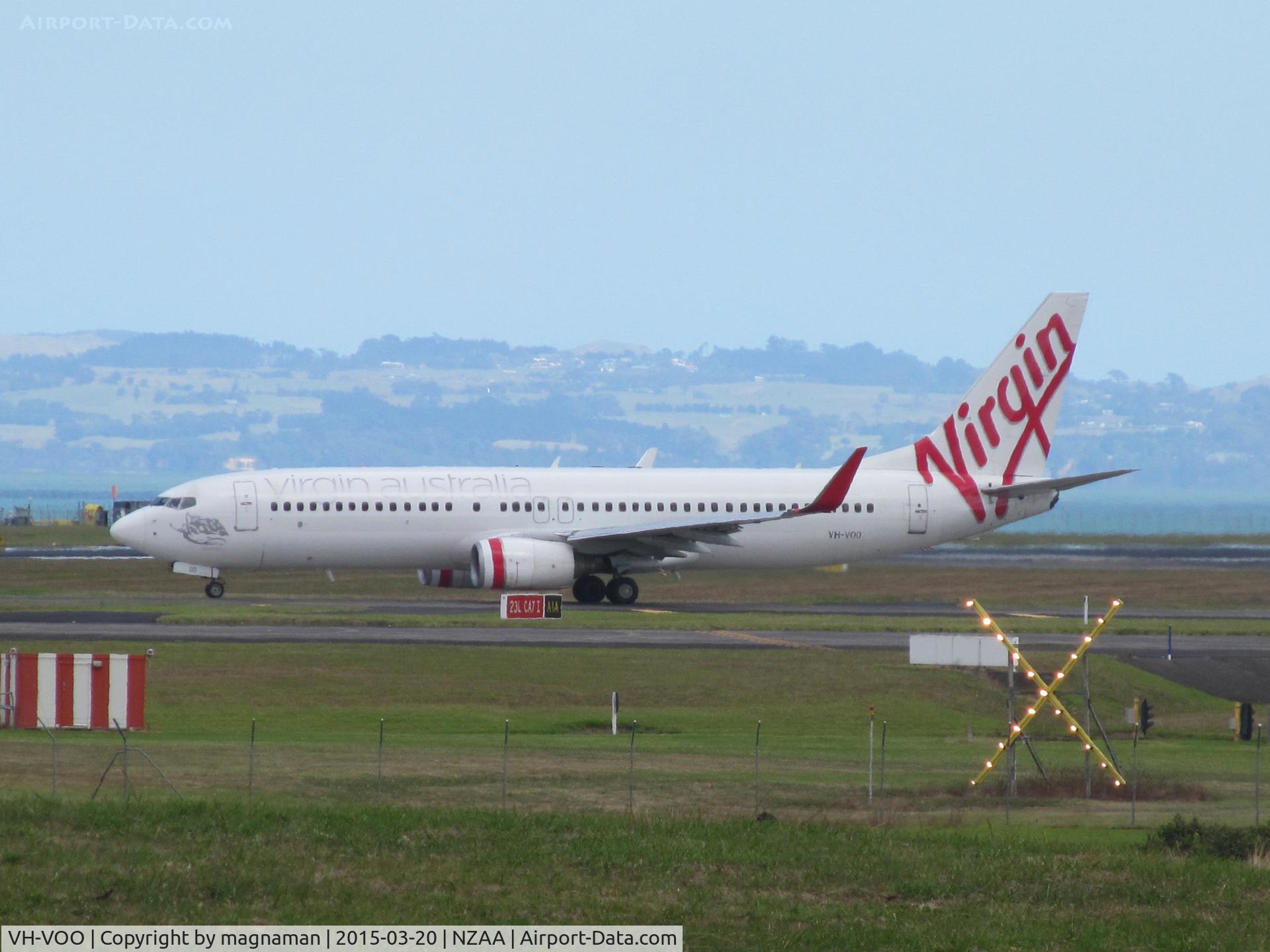 VH-VOO, 2003 Boeing 737-8FE C/N 33796, ex ZK-PBA and my first sighting of it in NZ