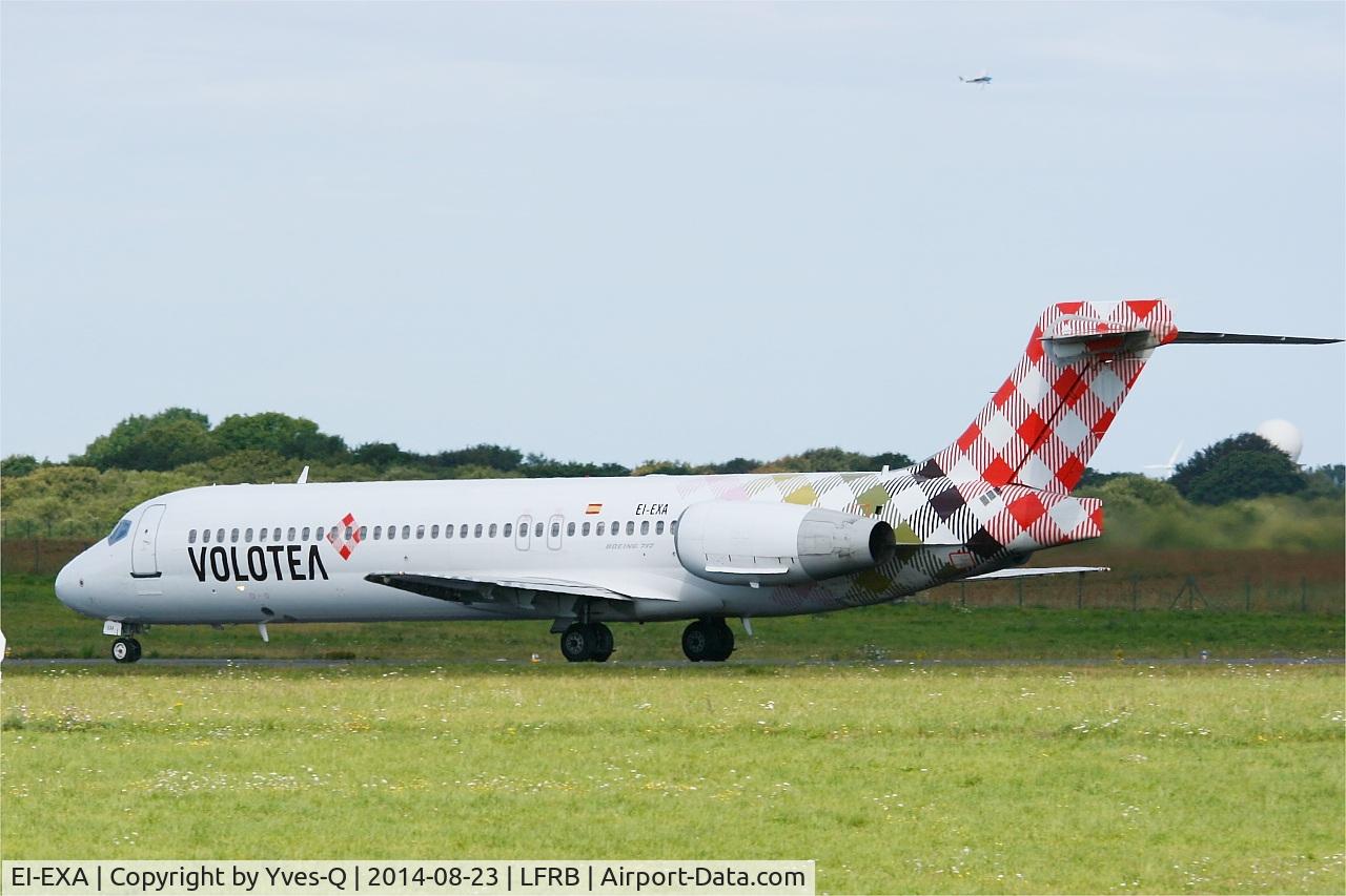 EI-EXA, 2003 Boeing 717-2BL C/N 55172, Boeing 717-2BL, Take off run rwy 25L, Brest-Bretagne Airport (LFRB-BES)
