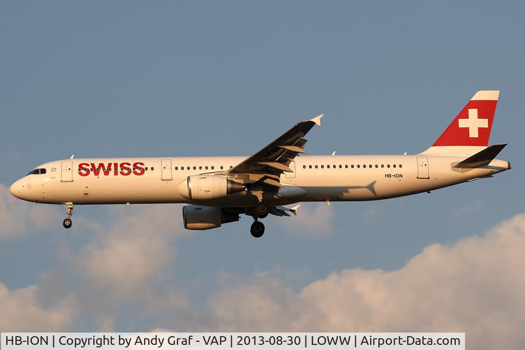 HB-ION, 2013 Airbus A321-212 C/N 5567, SWISS A321