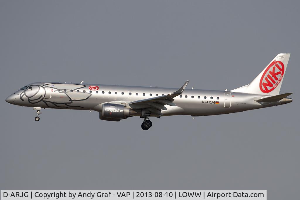 D-ARJG, 2011 Embraer 190LR (ERJ-190-100LR) C/N 19000435, Fly Niki EMB190