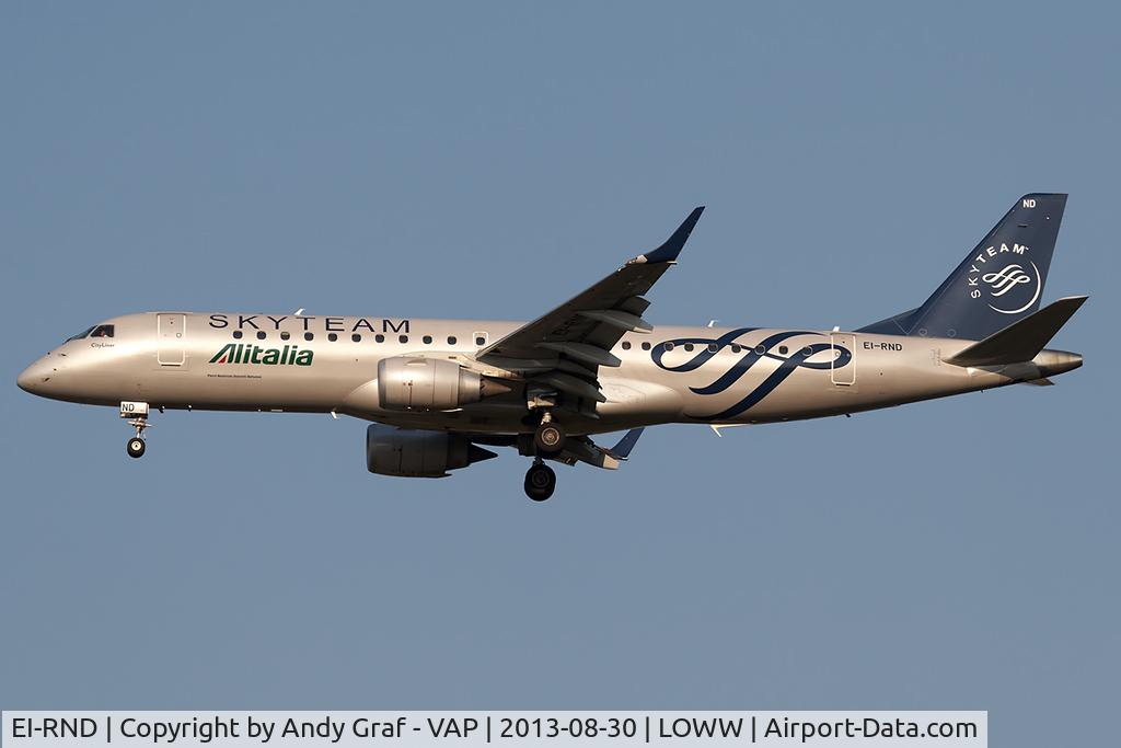 EI-RND, 2012 Embraer 190LR (ERJ-190-100LR) C/N 19000512, Alitalia EMB190
