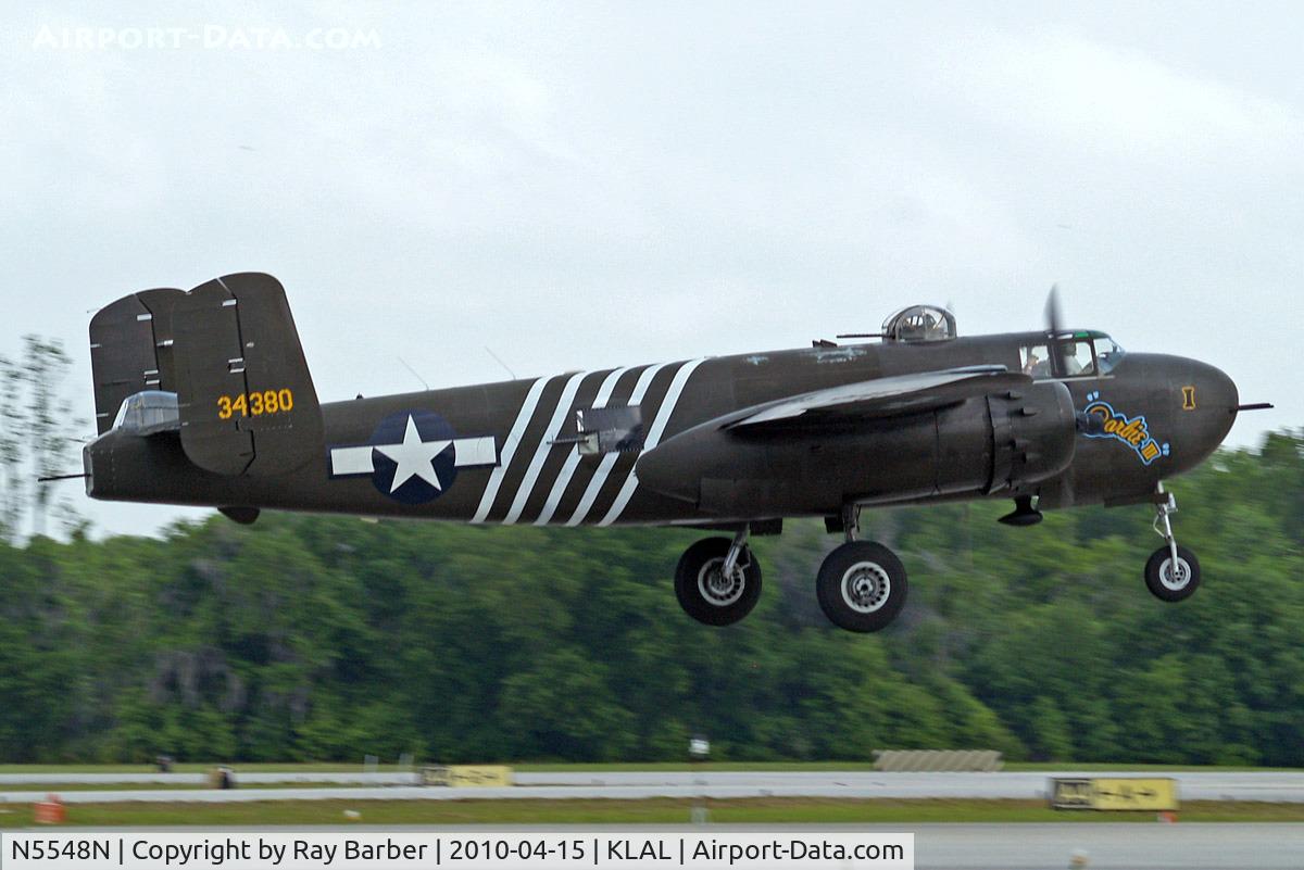 N5548N, 1943 North American B-25H Mitchell C/N 98-21107, North American B-25H Mitchell [98-21107] Lakeland-Linder~N 15/04/2010