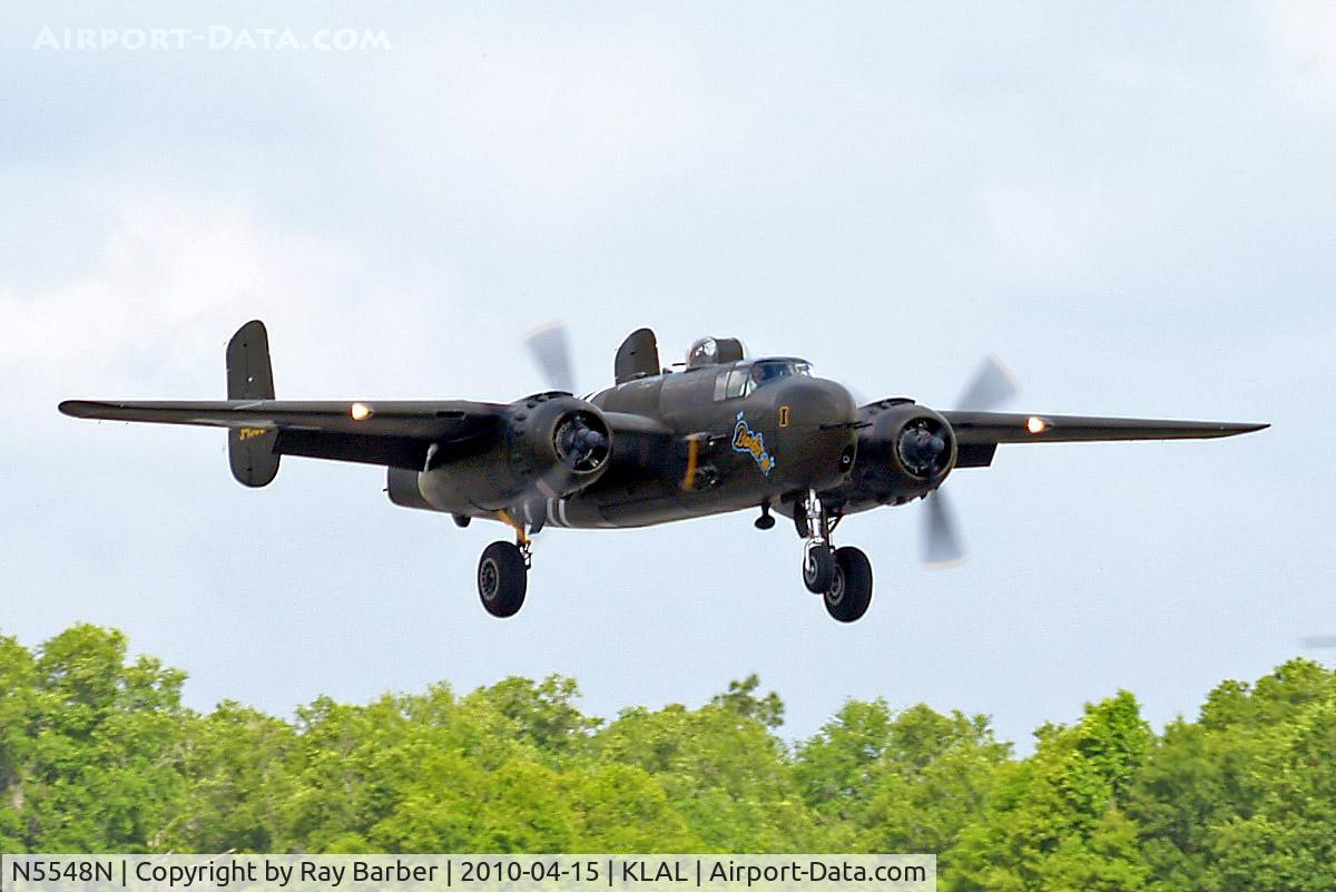 N5548N, 1943 North American B-25H Mitchell C/N 98-21107, North American B-25H Mitchell [98-21107] Lakeland-Linder~N 15/04/2010