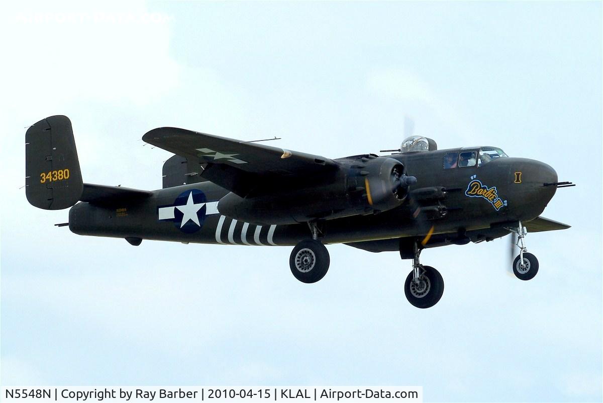 N5548N, 1943 North American B-25H Mitchell C/N 98-21107, North American B-25H Mitchell [98-21107] Lakeland-Linder~N 15/04/2010