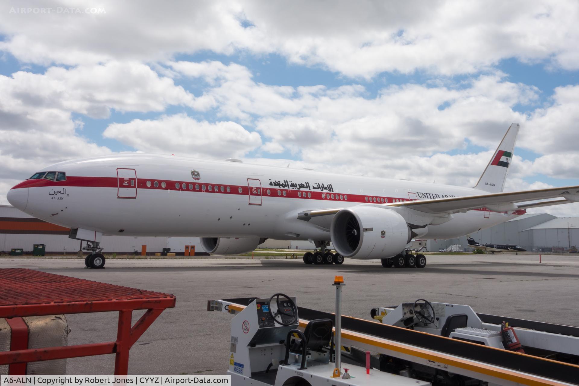 A6-ALN, 1999 Boeing 777-2AN/ER C/N 29953, Parked at the north end of Toronto Pearson