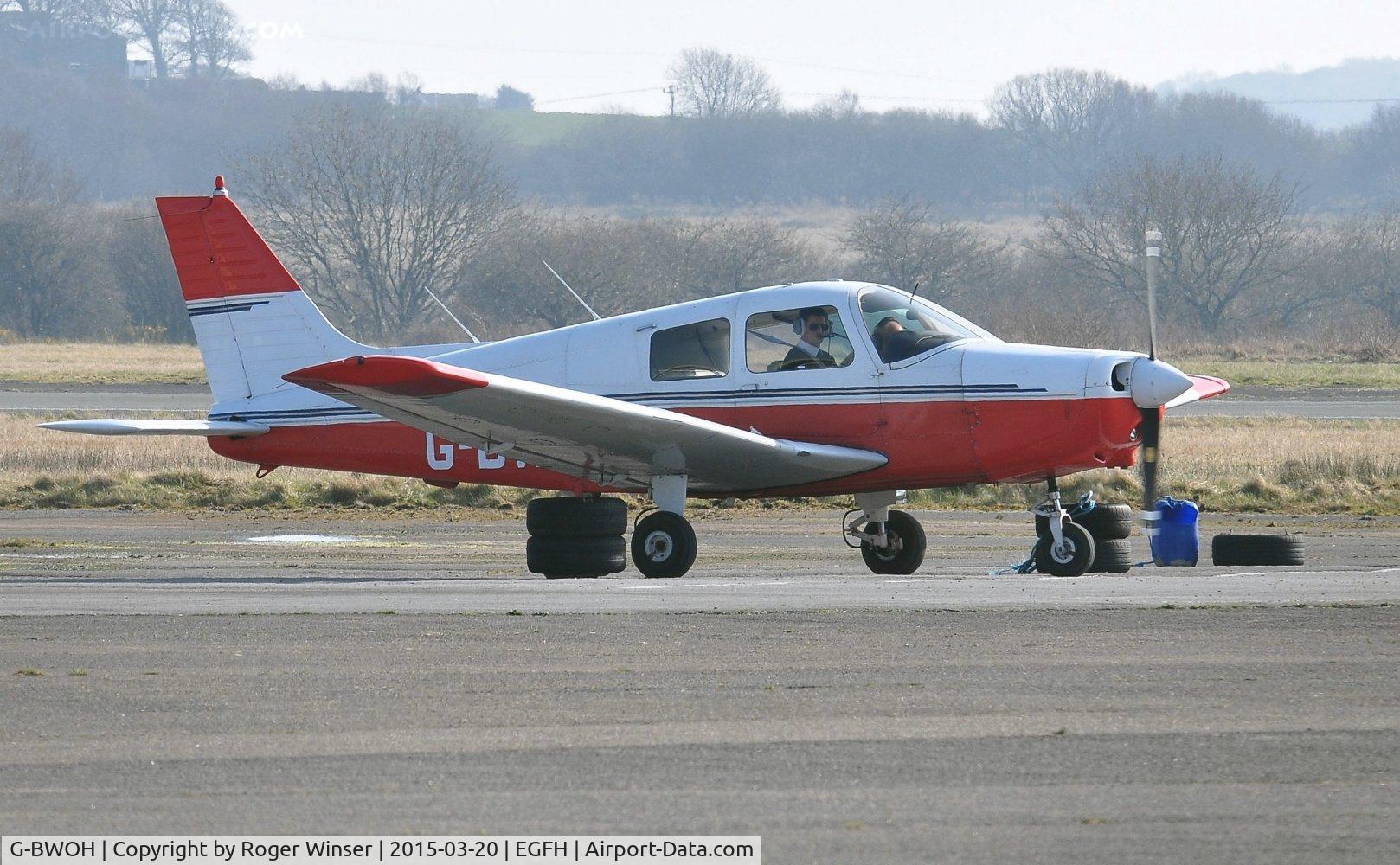 G-BWOH, 1988 Piper PA-28-161 Cadet C/N 2841061, Visiting Piper Cadet. Previously registered EC-IBH.