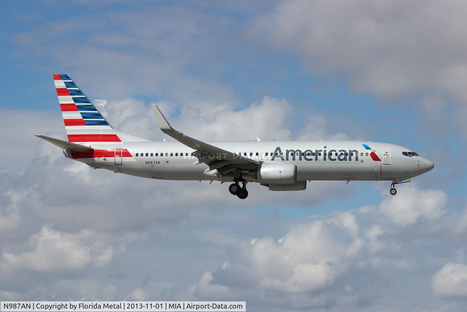 N987AN, 2009 Boeing 737-823 C/N 31069, American