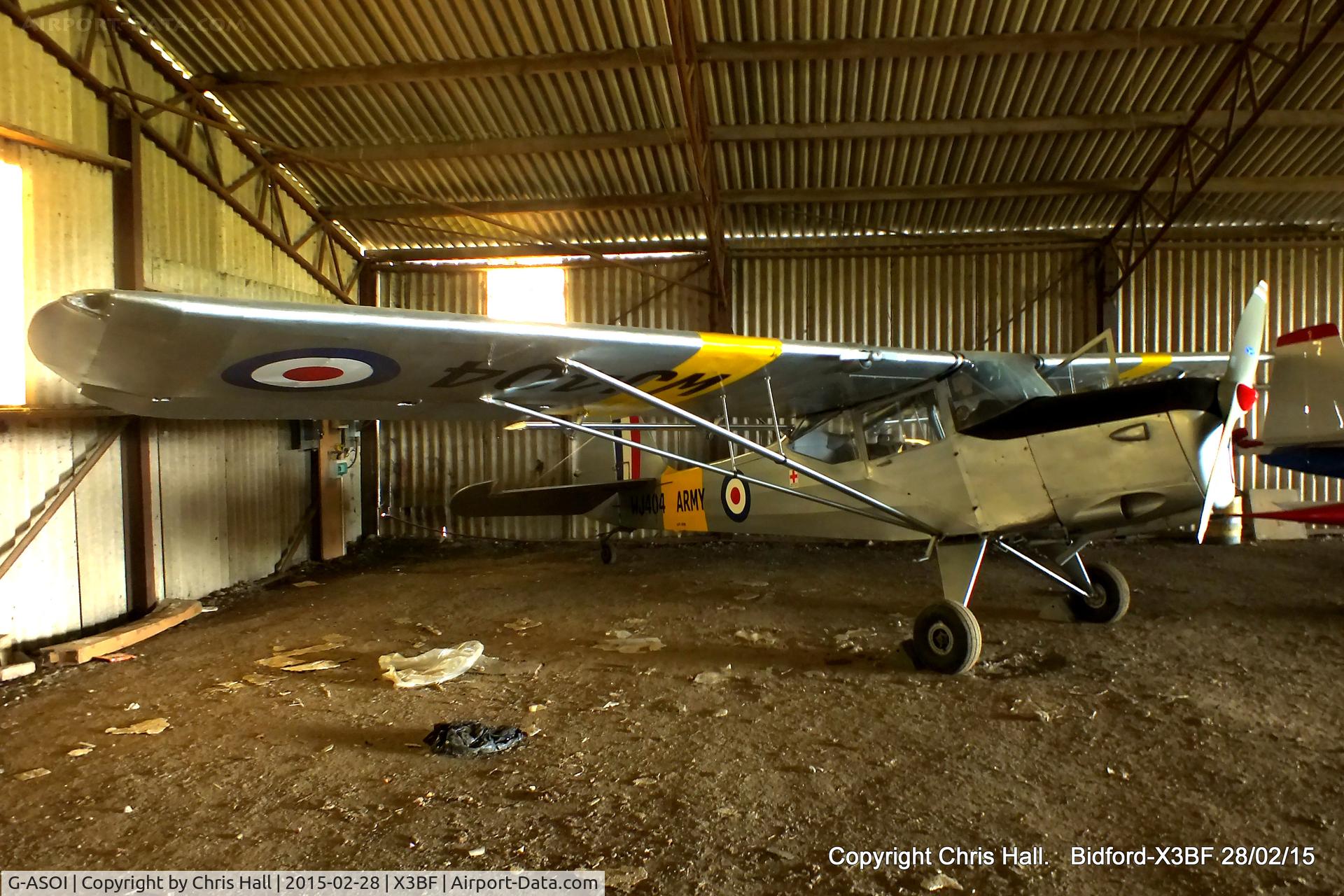 G-ASOI, 1964 Beagle A-61 Terrier 2 C/N B.627, at Bidford Airfield