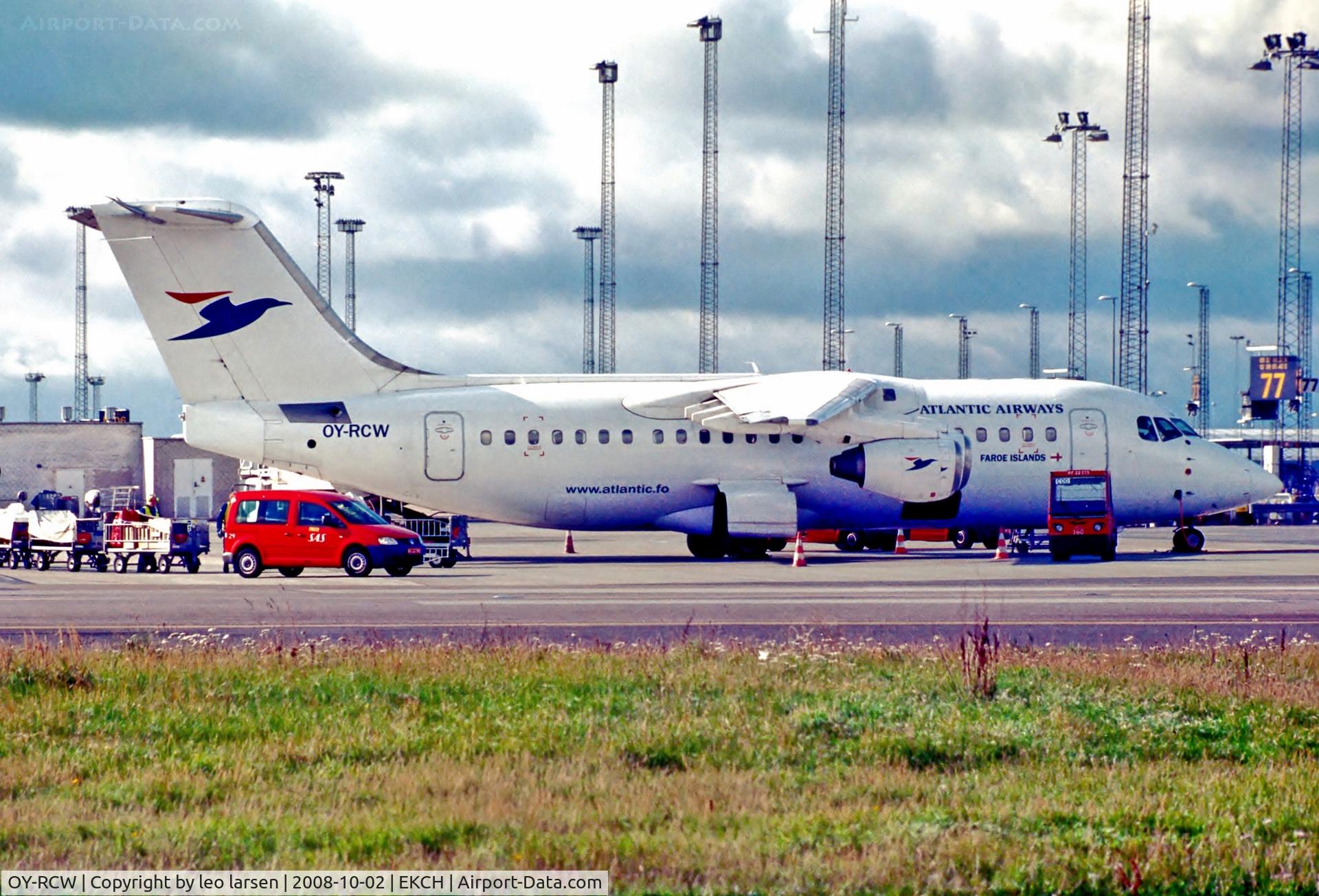 OY-RCW, 1988 British Aerospace BAe.146-200 C/N E2115, Copenhagen 2.10.08
