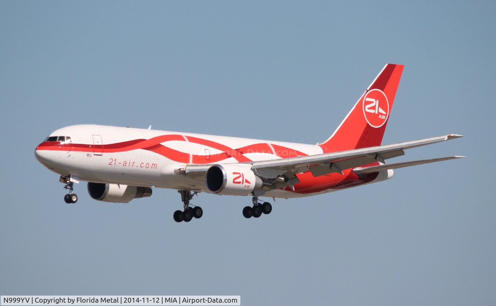N999YV, 1987 Boeing 767-241 C/N 23801, 21 Air Cargo 767-200