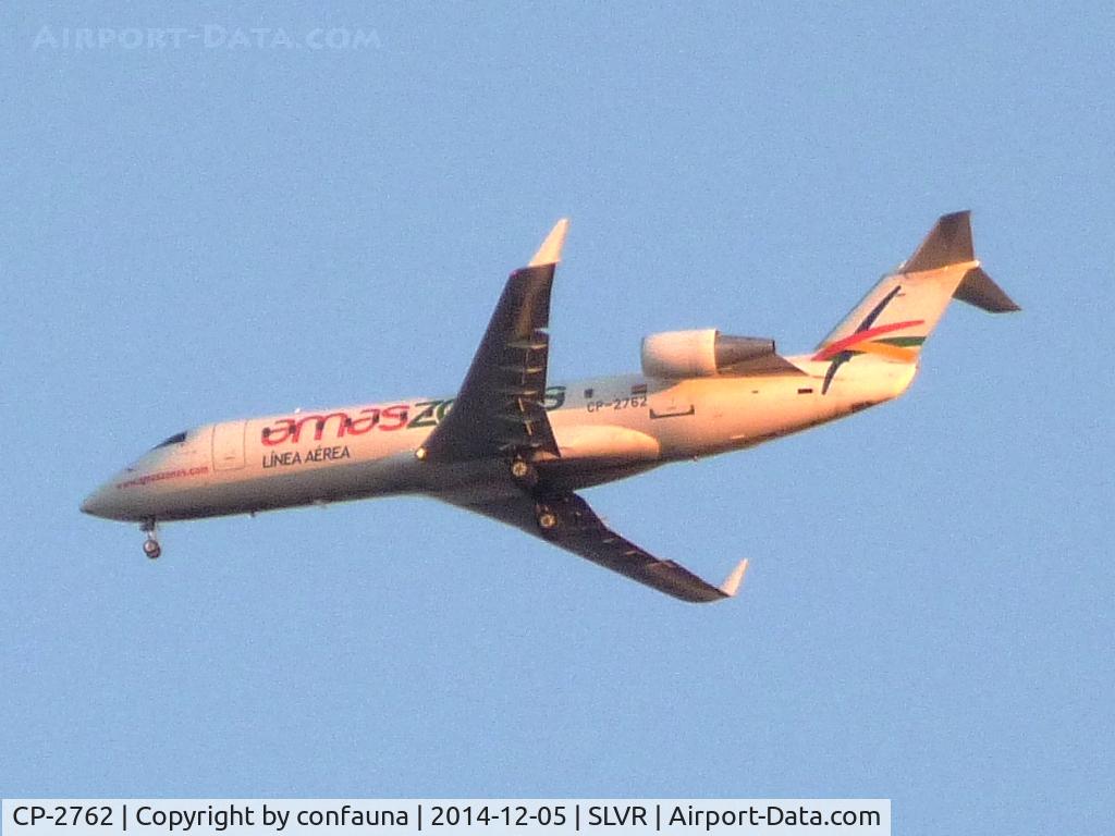 CP-2762, 1997 Bombardier CRJ-200LR (CL-600-2B19) C/N 7173, Descending to land in Viru Viru