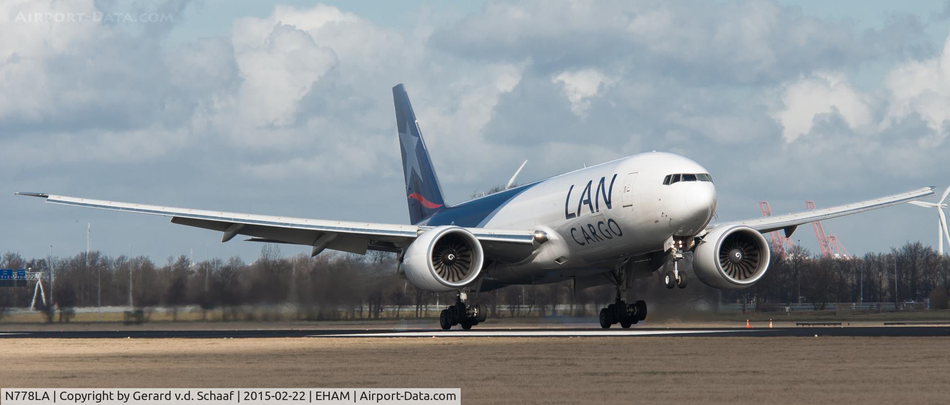 N778LA, 2012 Boeing 777-F6N C/N 41518, Schiphol February 2015