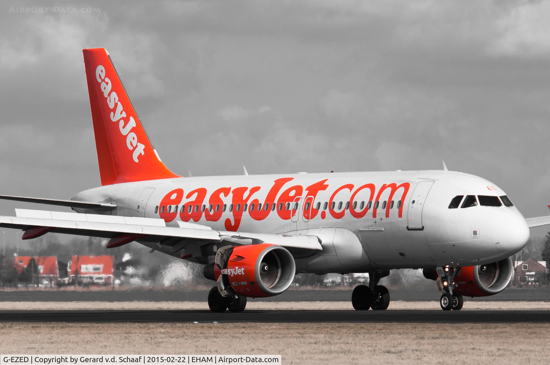 G-EZED, 2004 Airbus A319-111 C/N 2170, Schiphol, February 2015