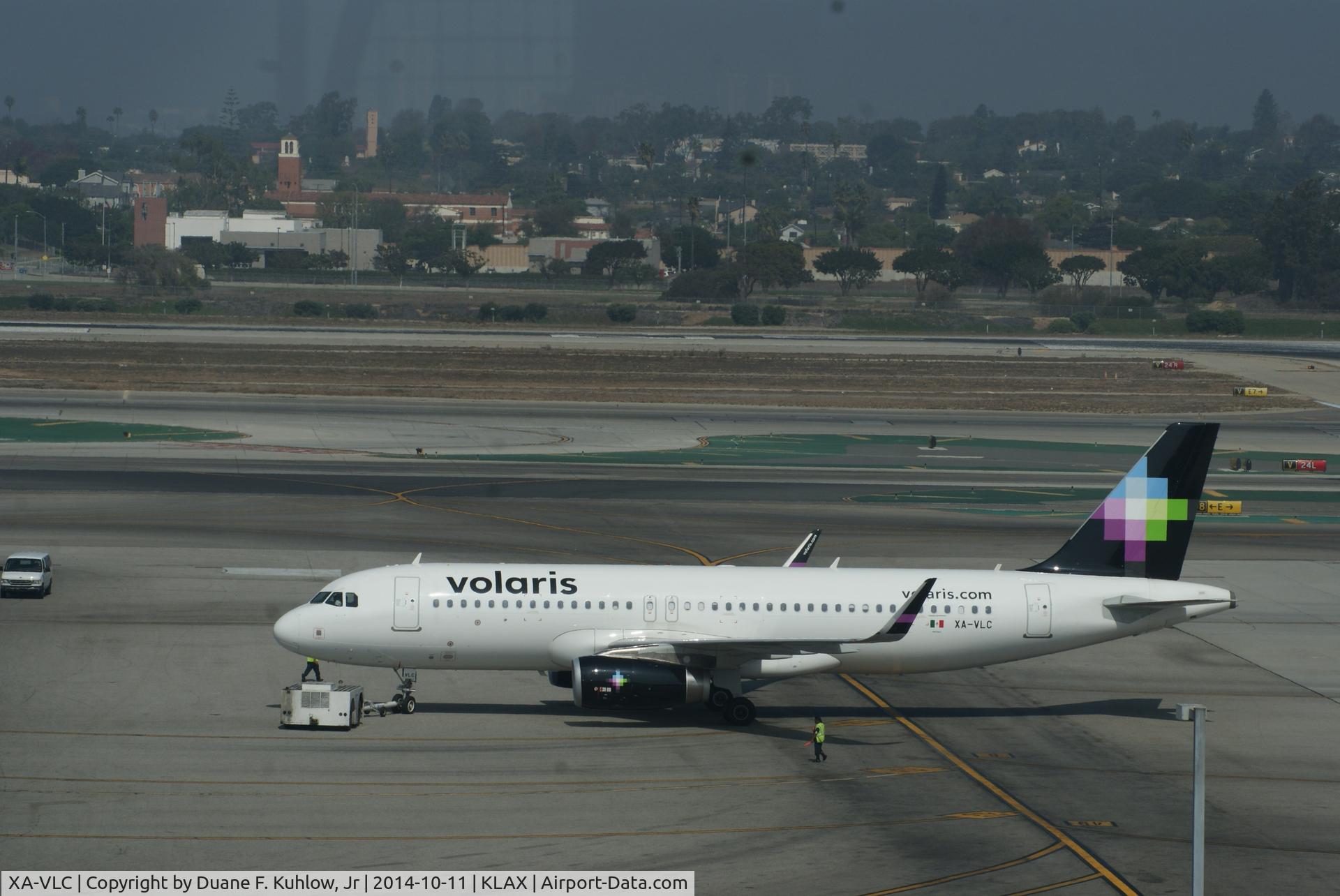XA-VLC, 2014 Airbus A320-233 C/N 5996, XA-VLC during pushback at LAX October 2014