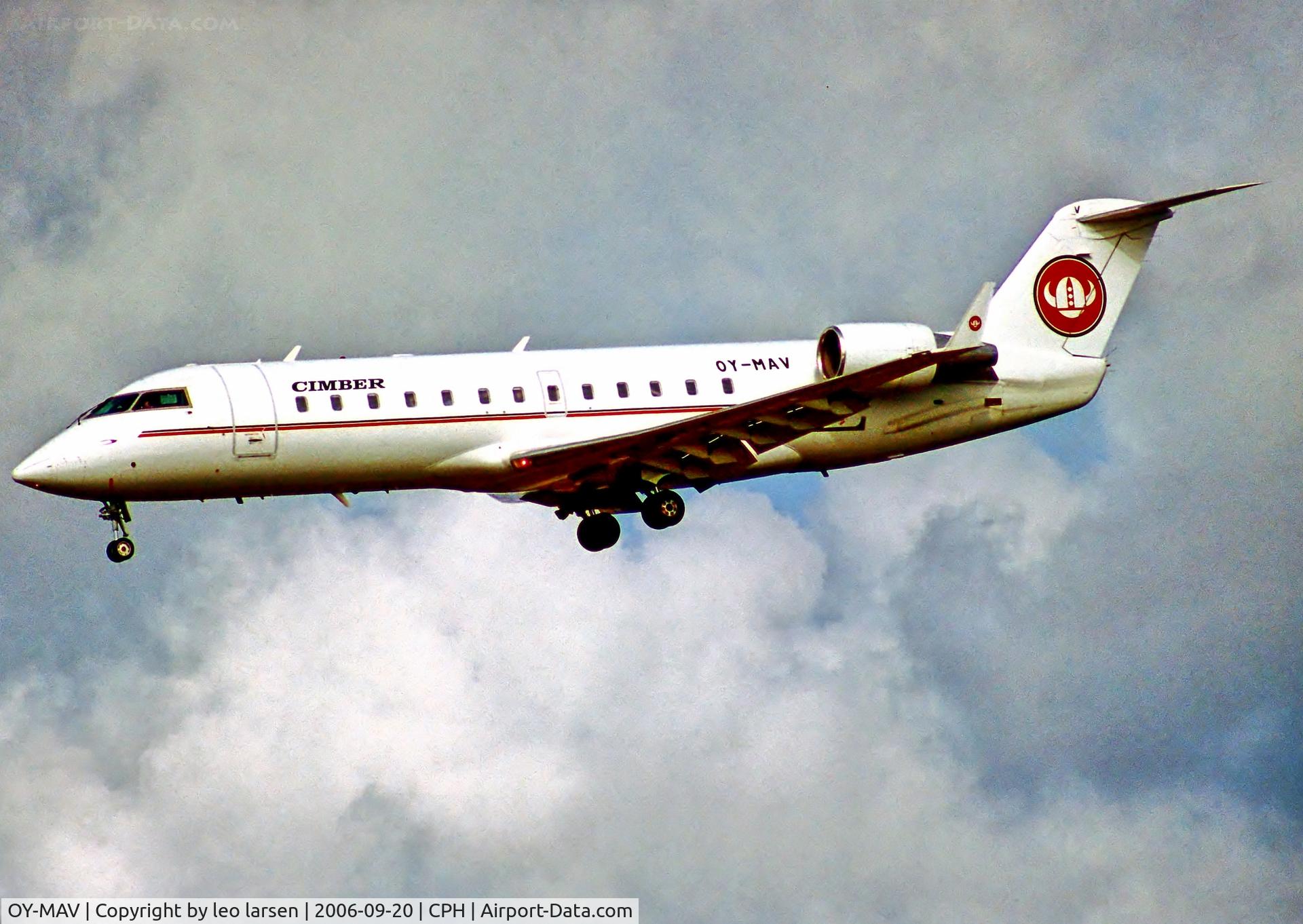 OY-MAV, 2000 Canadair CRJ-200LR (CL-600-2B19) C/N 7386, Copenhagen 20.9.06